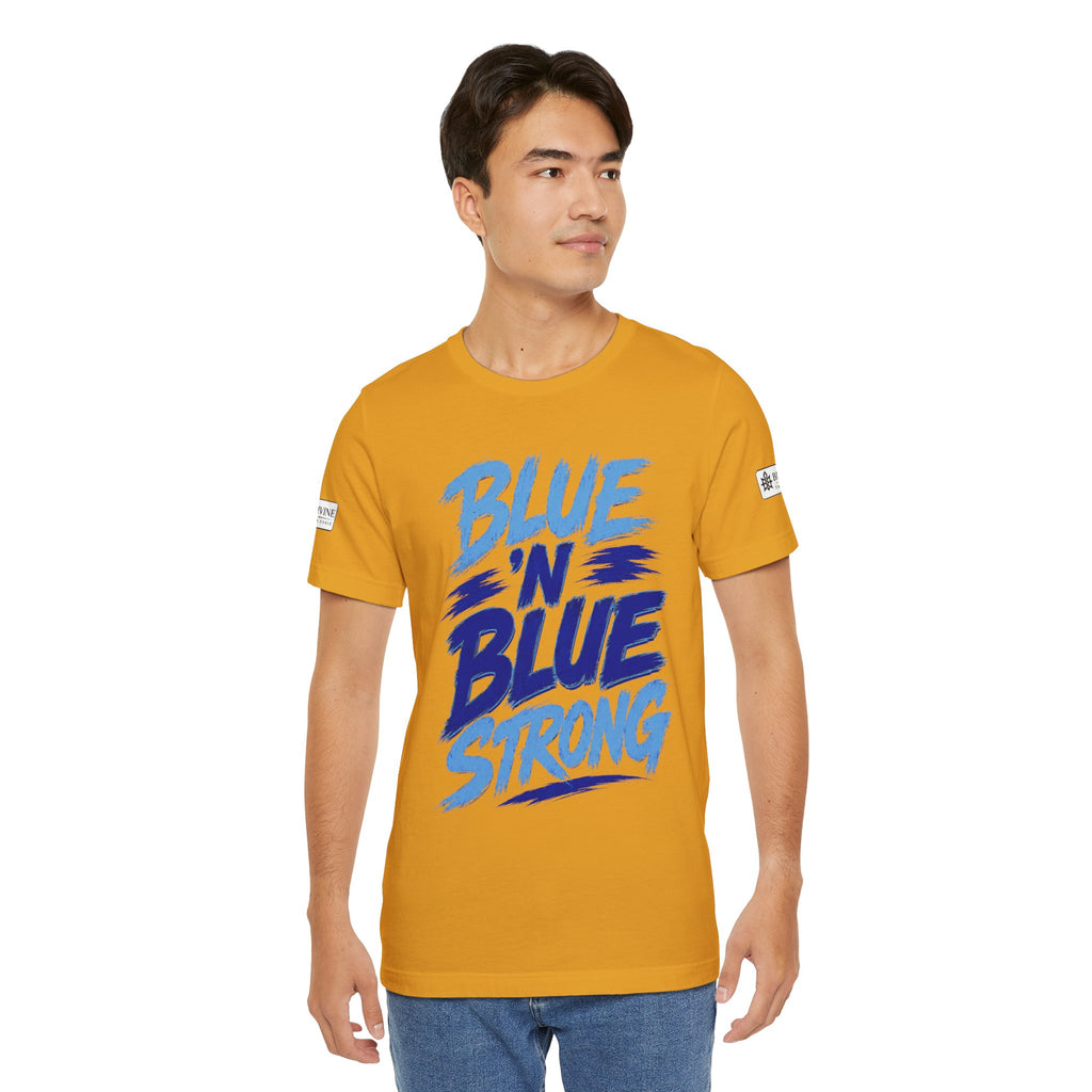 BE DIVINE™ Blue 'N Blue Strong Tee – Let's Gooo Baby Blue 'N Blue Edition