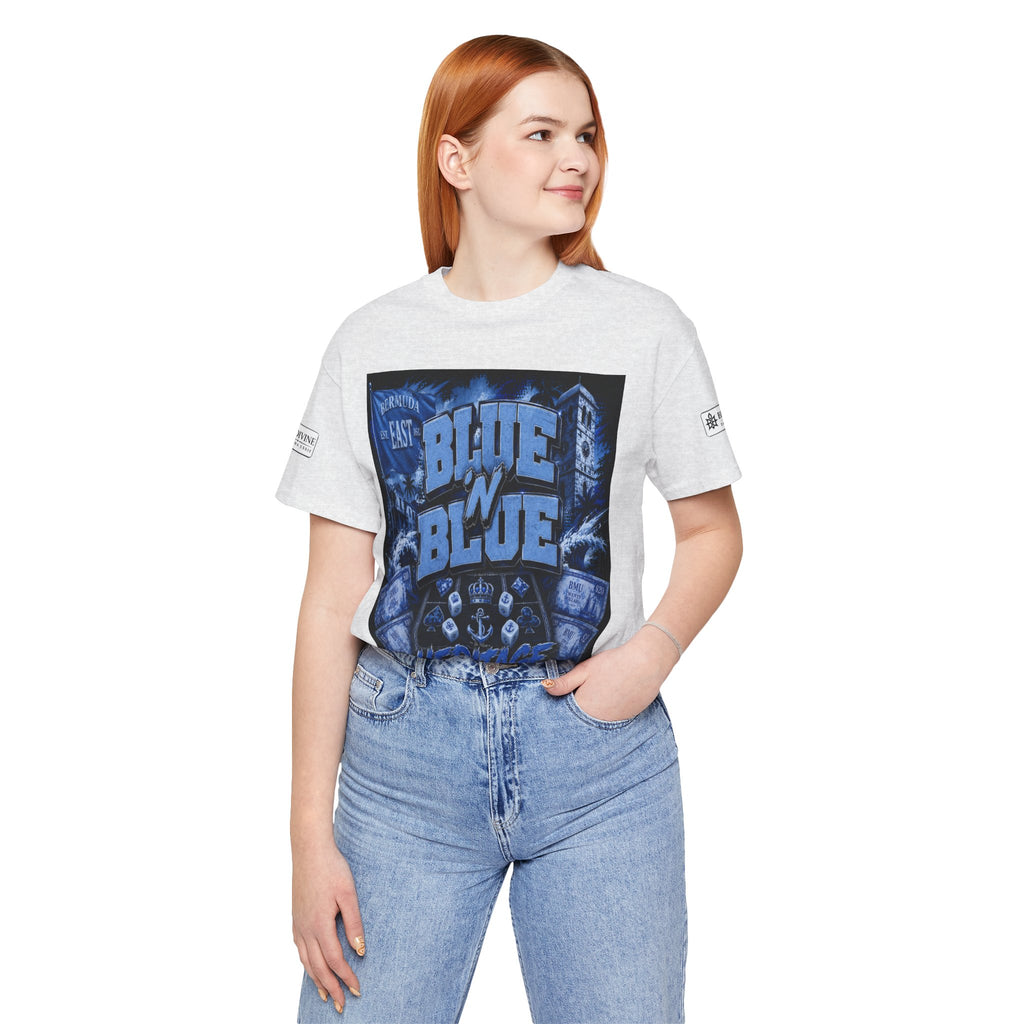 BE DIVINE™ Blue 'N Blue Heritage – I'm Here For Crown & Anchor Tee