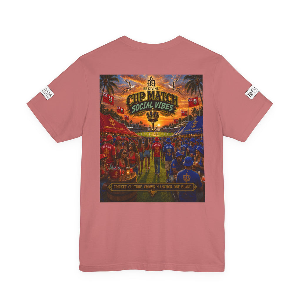 BE DIVINE™ Cup Match Social Vibes Tee – Crown 'N Anchor Edition