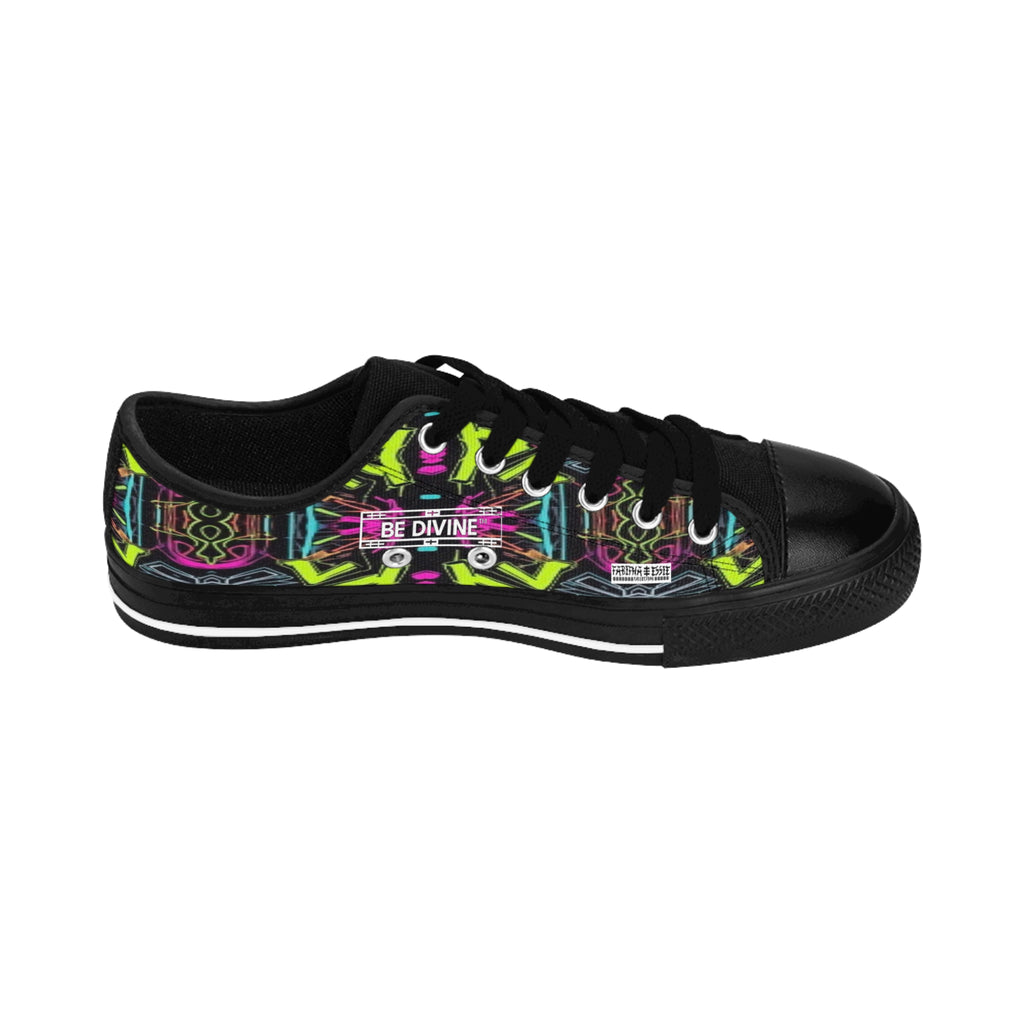 Neon Frequency Low-Top Sneakers - BE Divine™ Designed by Tabitha Essie | Limited Edition Exclusive