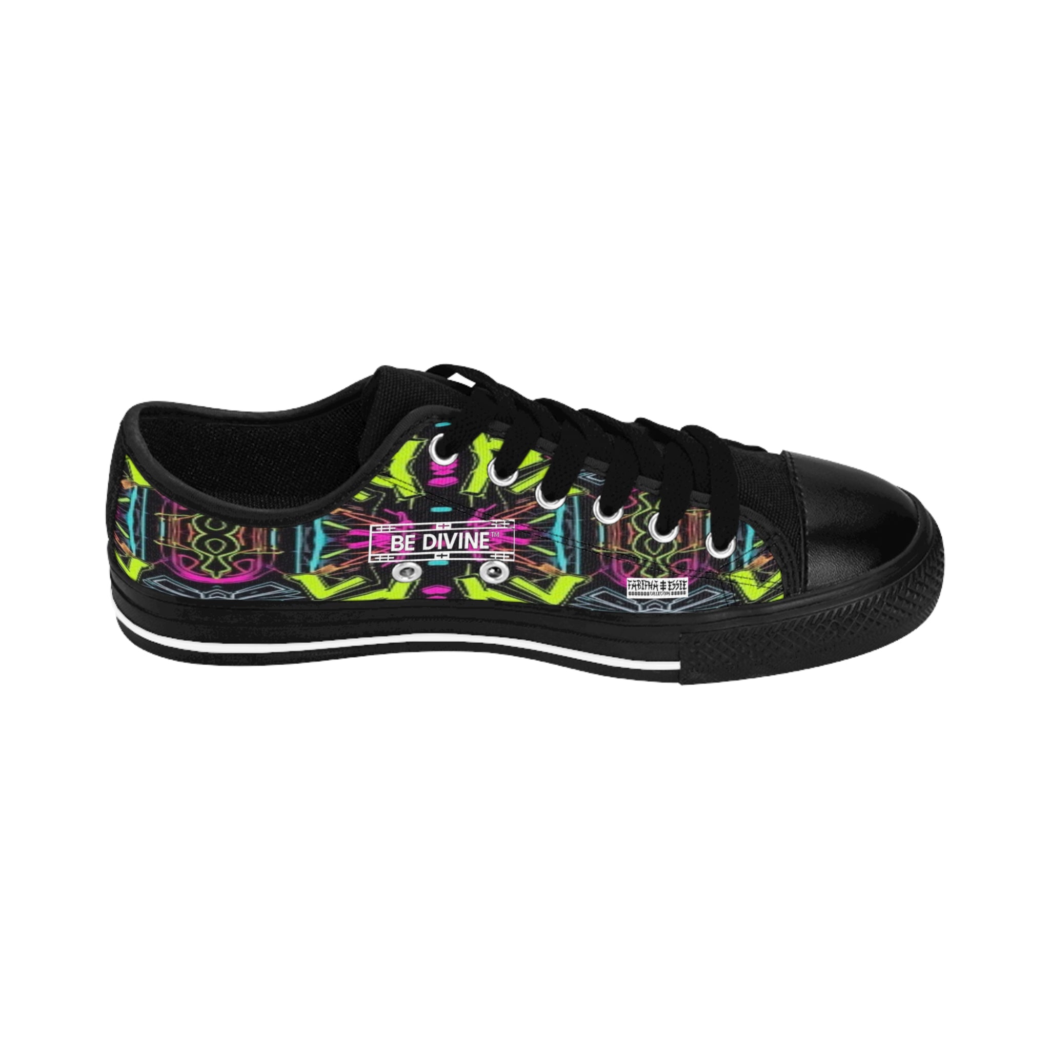 Neon Frequency Low-Top Sneakers - BE Divine™ Designed by Tabitha Essie | Limited Edition Exclusive