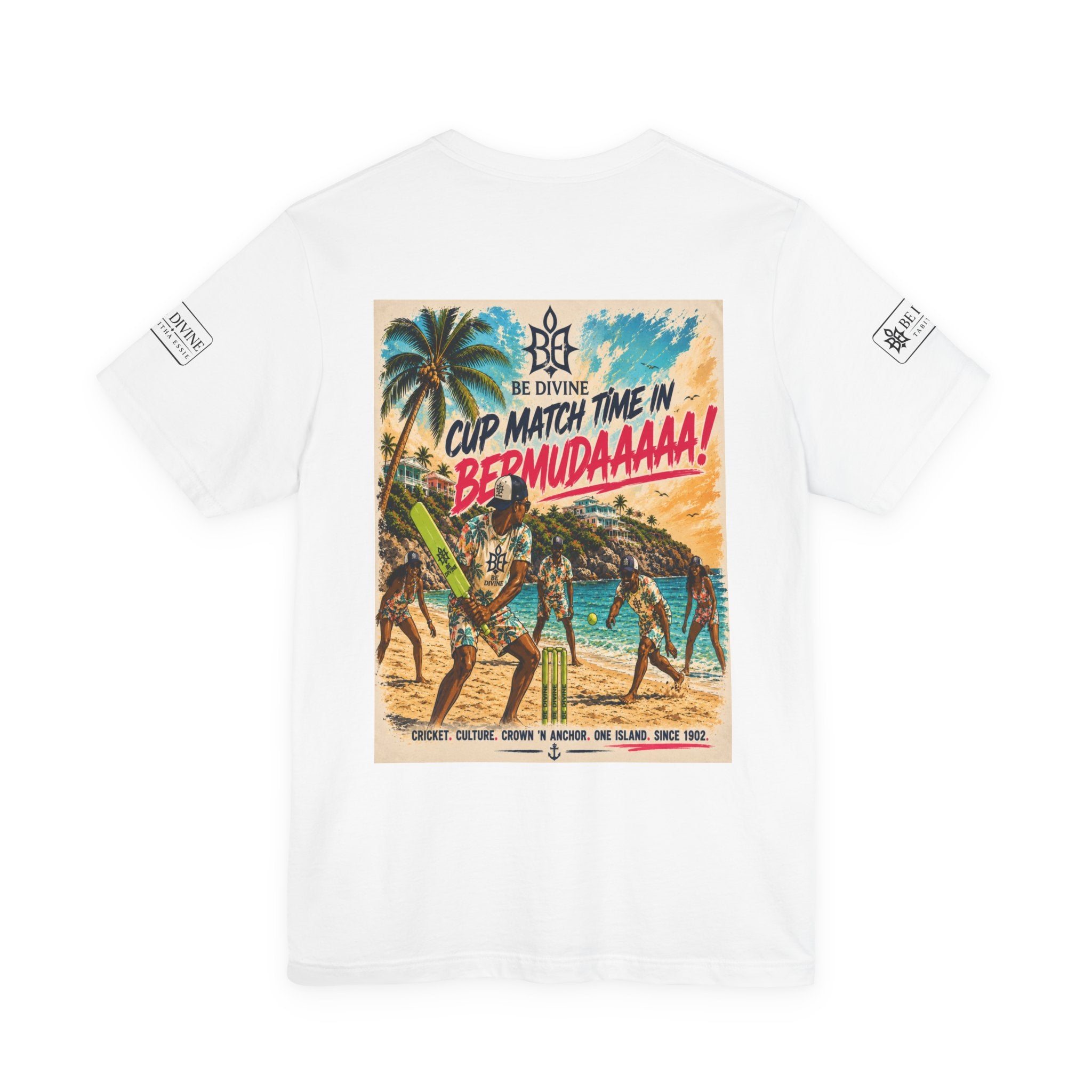 BE DIVINE™ Just Vibes Tee – Bermuda Cup Match Edition