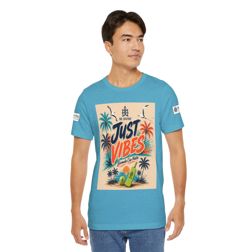BE DIVINE™ Just Vibes Tee – Bermuda Cup Match Edition