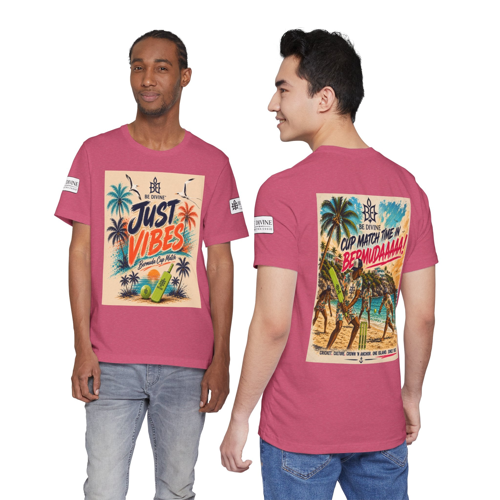 BE DIVINE™ Just Vibes Tee – Bermuda Cup Match Edition