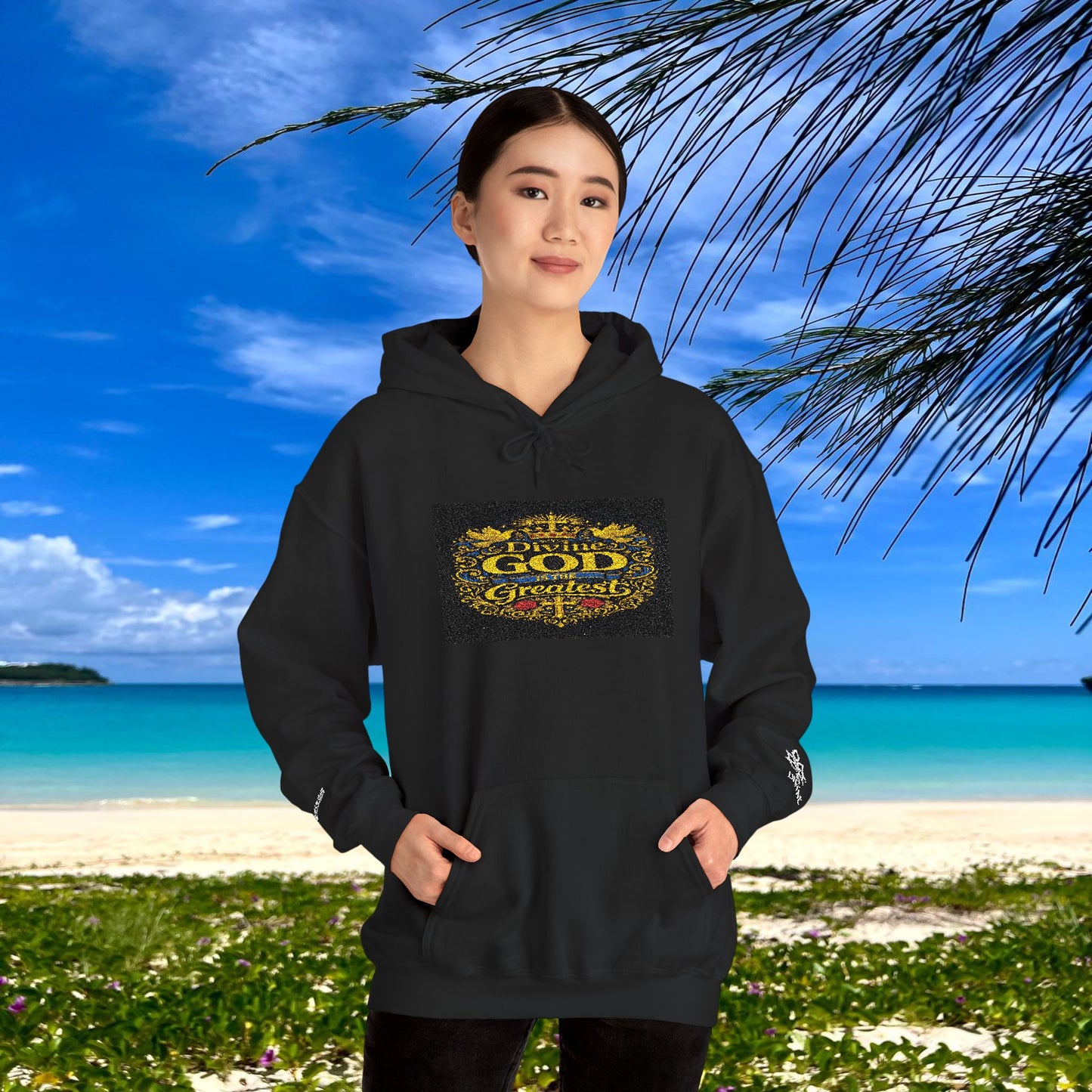 BE DIVINE™ “Divine God Is the Greatest” Embroidered Unisex Hoodie