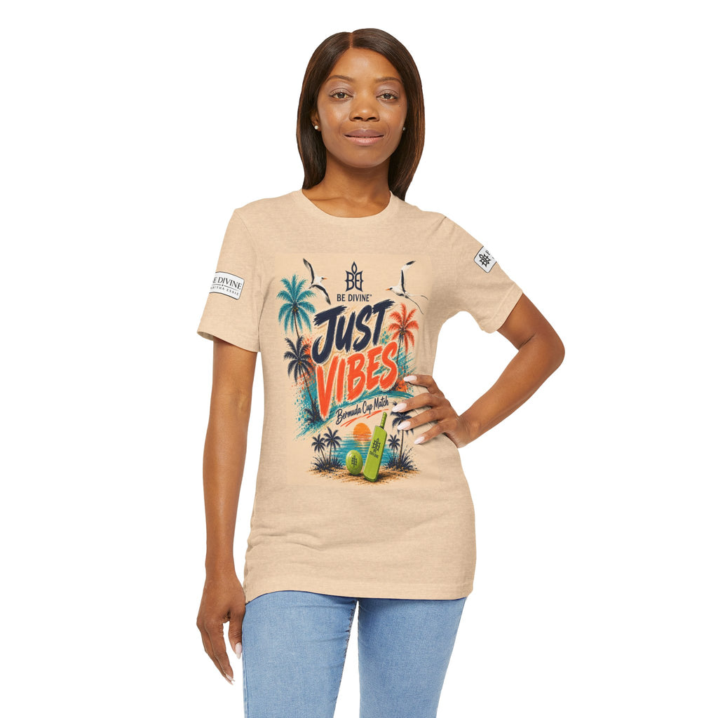 BE DIVINE™ Just Vibes Tee – Bermuda Cup Match Edition