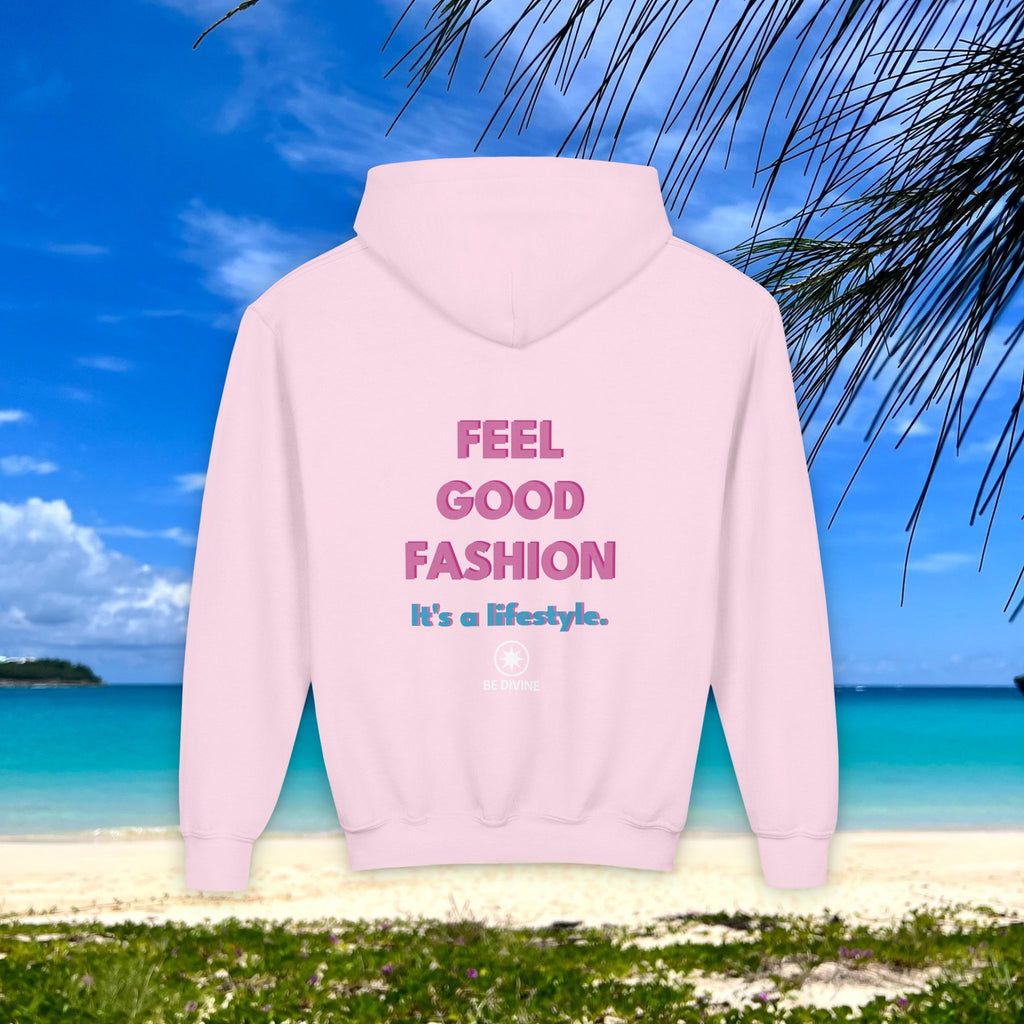 BE DIVINE™ Youth Hoodie – Gender Neutral, Soft Cotton, Inspirational Print (Youth S–XL)