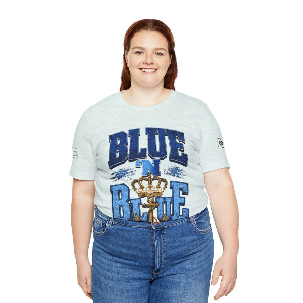 BE DIVINE™ BLUE 'N BLUE T-Shirt – Crown 'N Anchor Edition