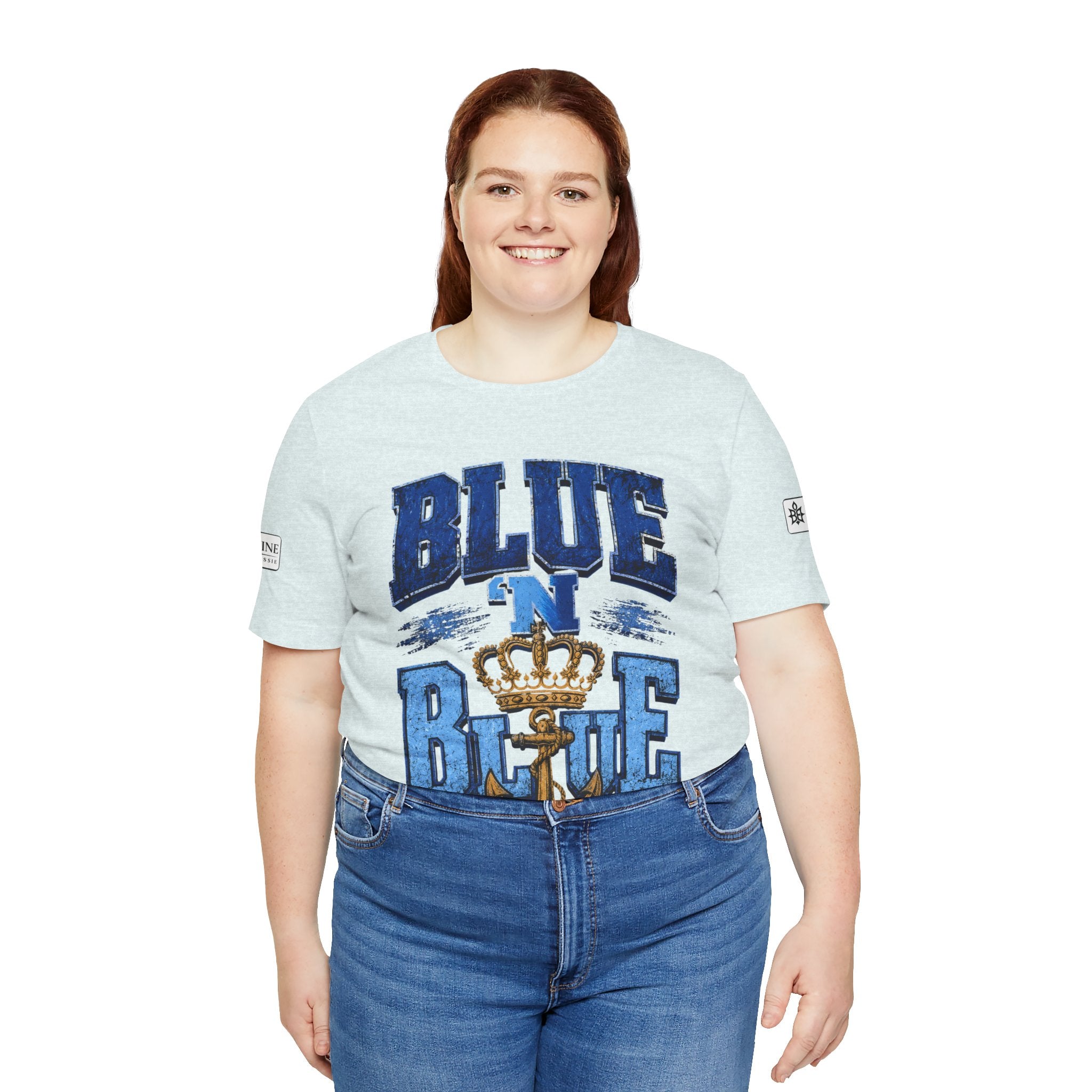 BE DIVINE™ BLUE 'N BLUE T-Shirt – Crown 'N Anchor Edition