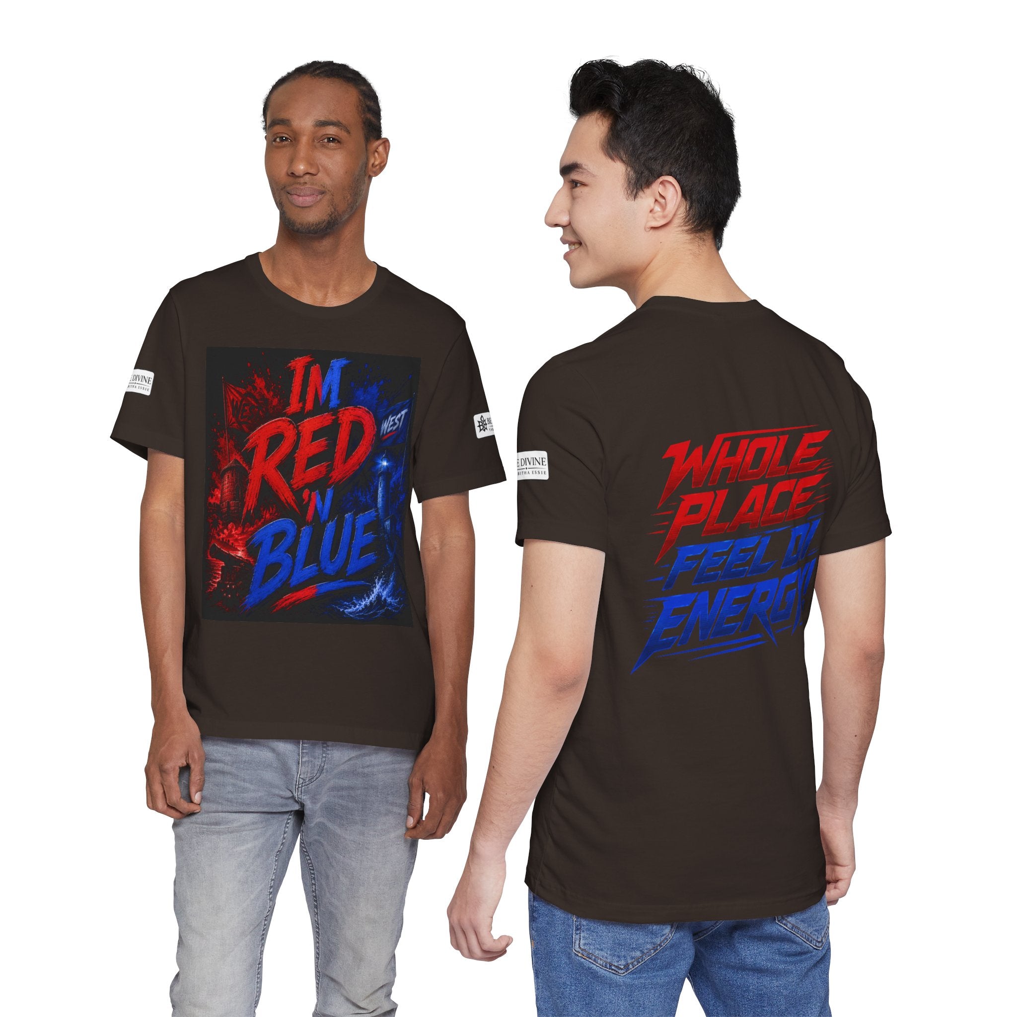 BE DIVINE™ I’m Red ’N Blue Energy Tee