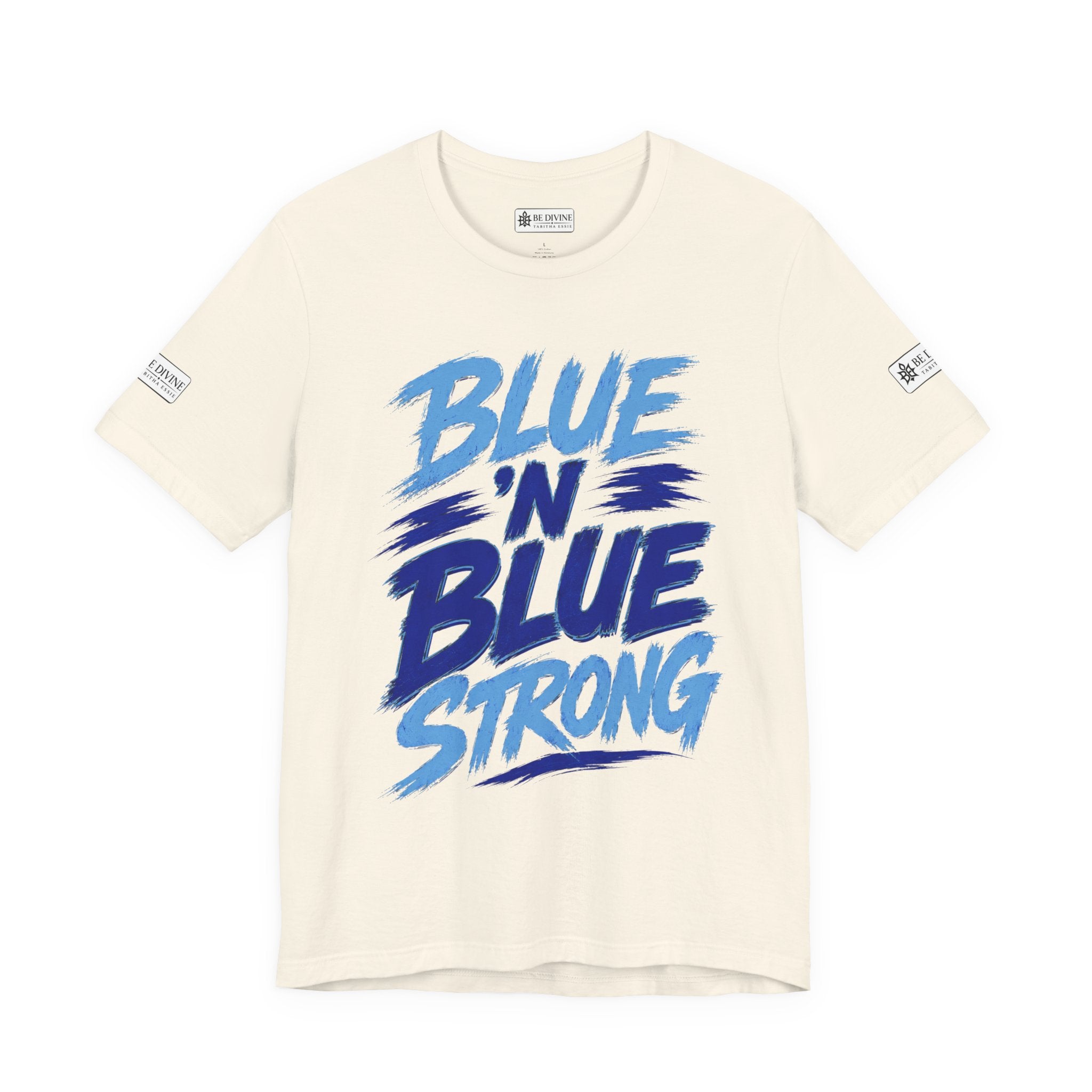 BE DIVINE™ Blue 'N Blue Strong Tee – Let's Gooo Baby Blue 'N Blue Edition