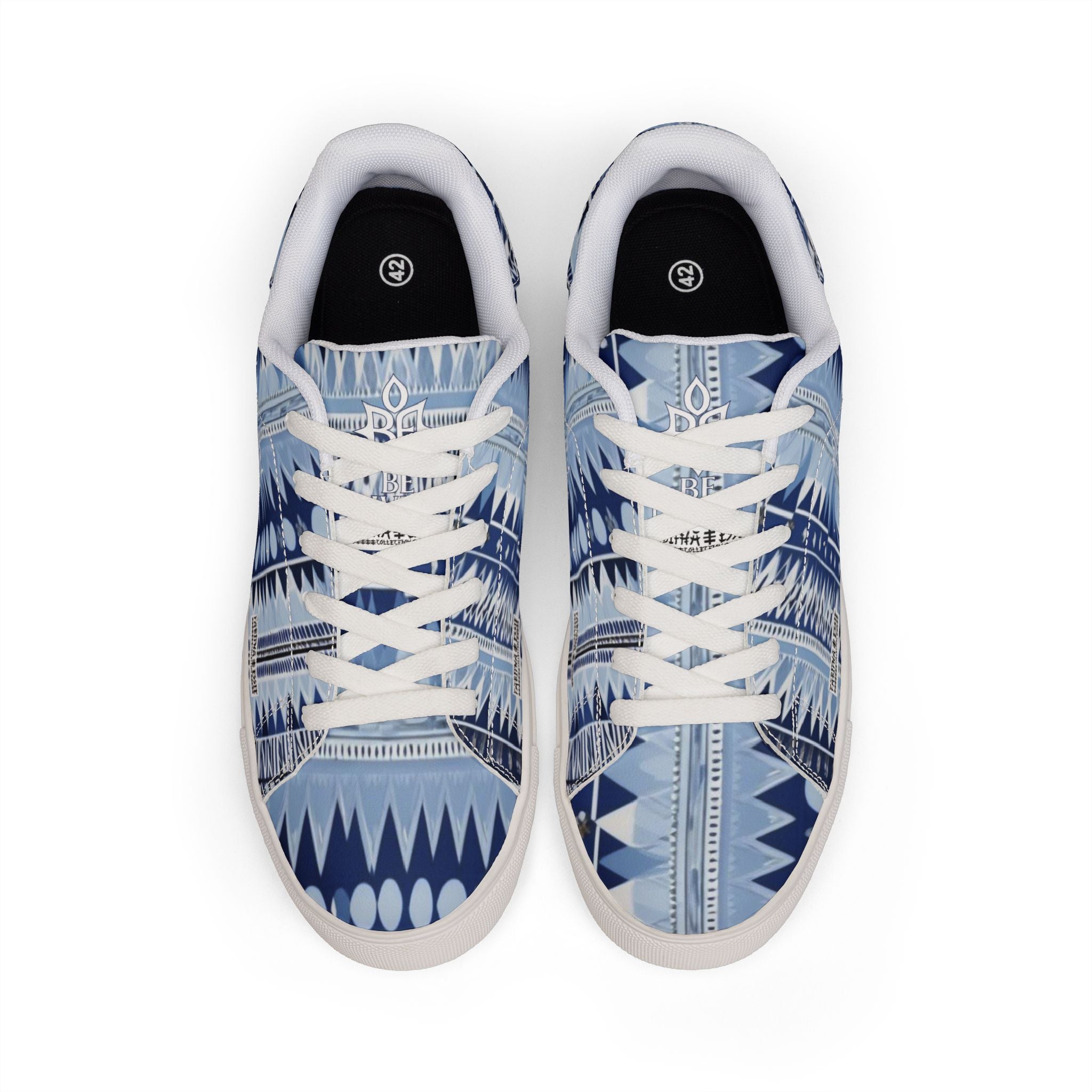 BE DIVINE™ St. George’s Rhythm Line - Men’s Low-Top Leather Sneakers by Tabitha Essie