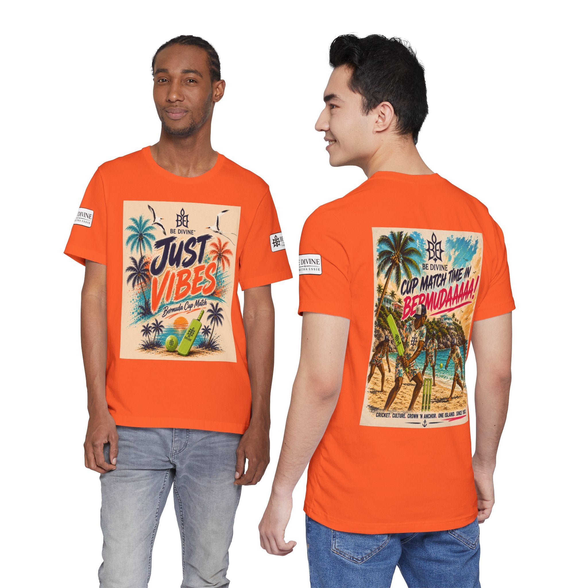 BE DIVINE™ Just Vibes Tee – Bermuda Cup Match Edition