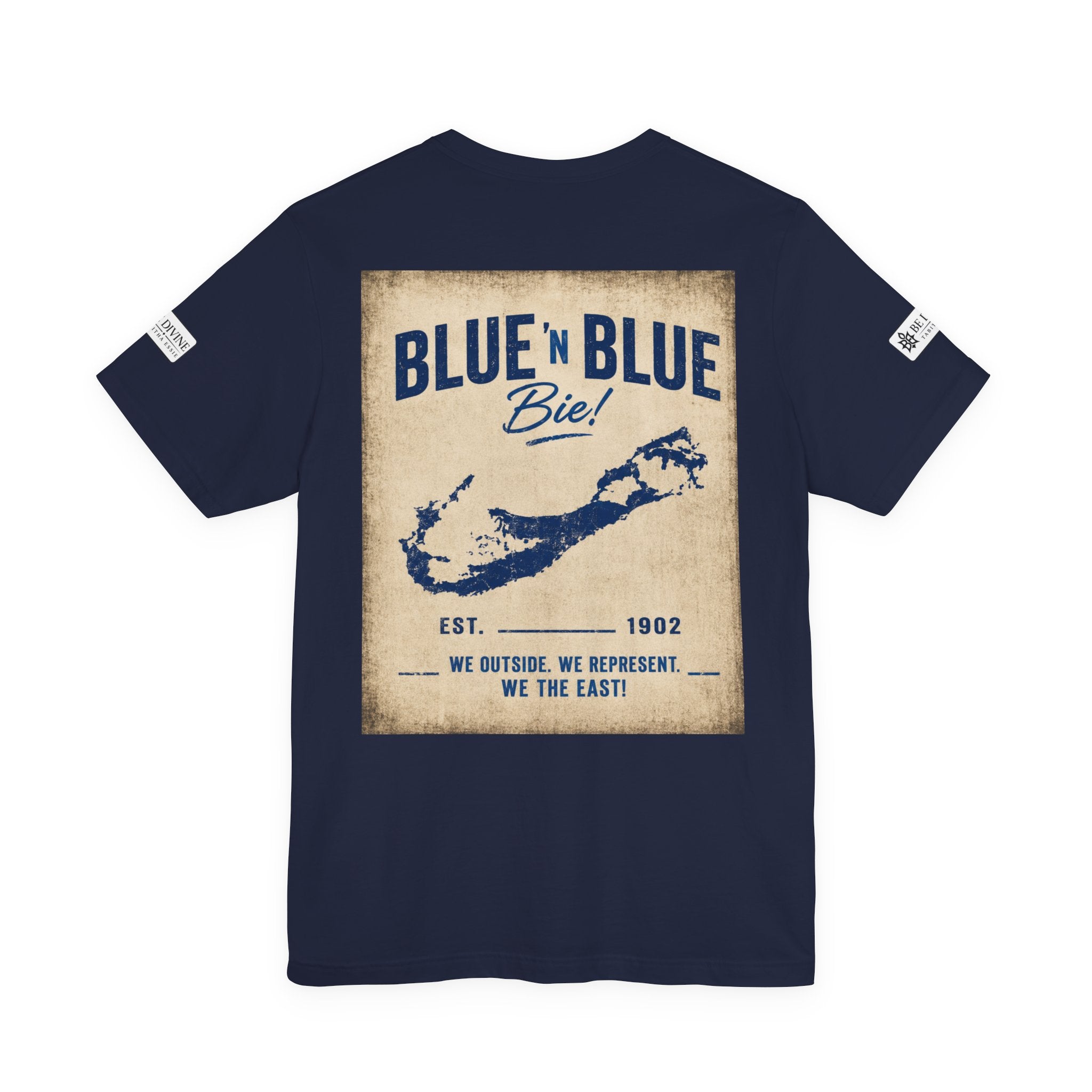 BE DIVINE™ Blue and Blue Bie! – East Side Heritage Collector Tee