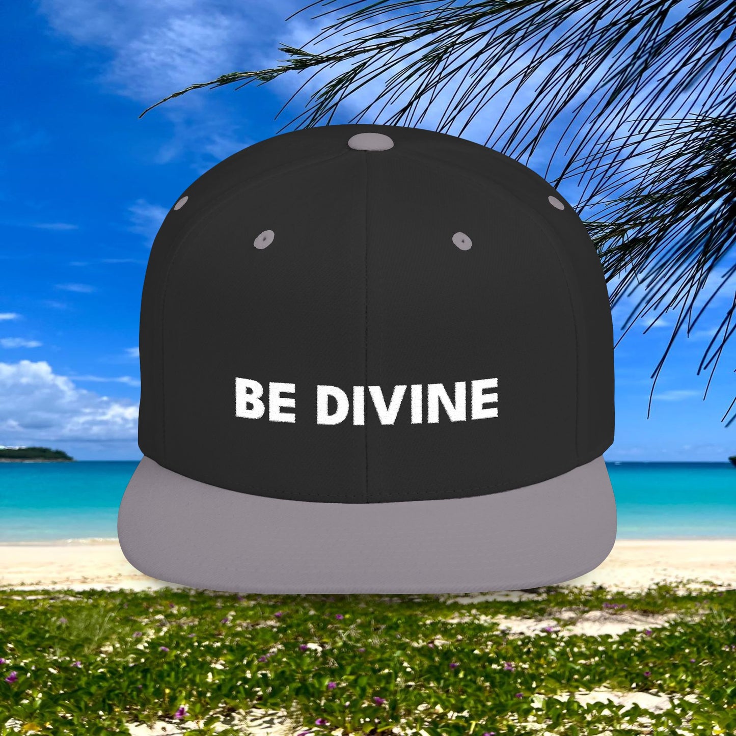 BE DIVINE™ Premium Snapback – White Text Edition