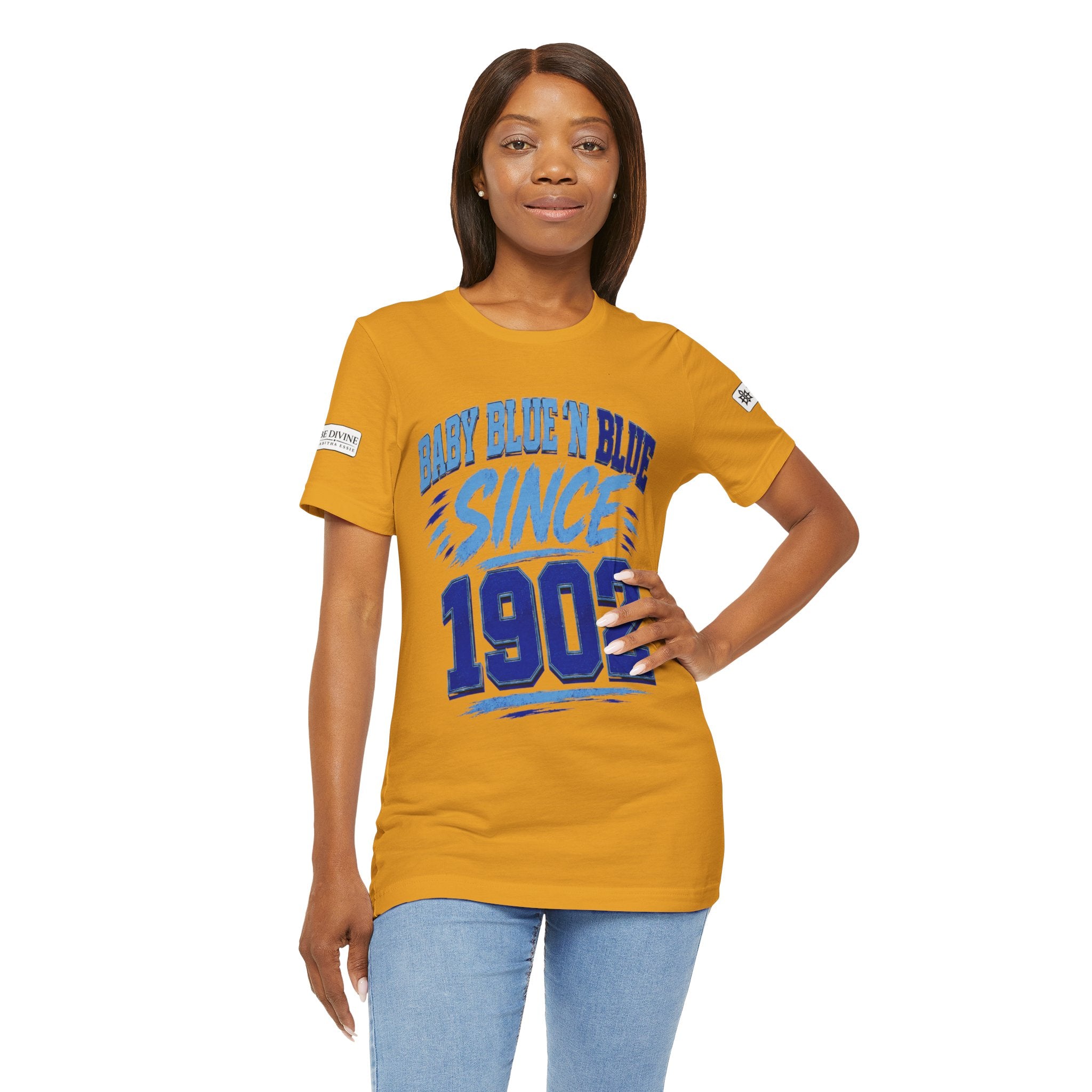 BE DIVINE™ Baby Blue 'N Blue Since 1902 Royalty Tee