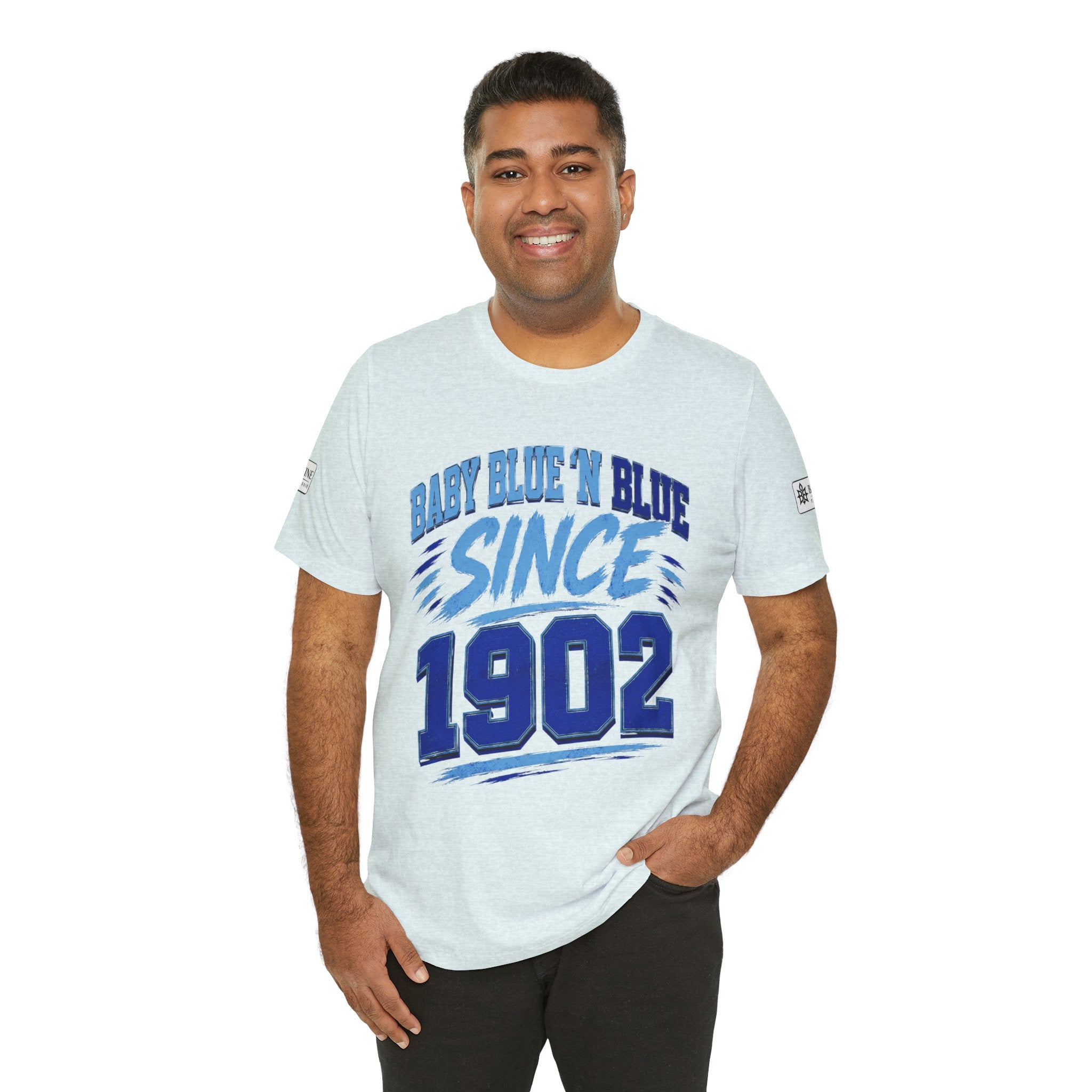 BE DIVINE™ Baby Blue 'N Blue Since 1902 Royalty Tee