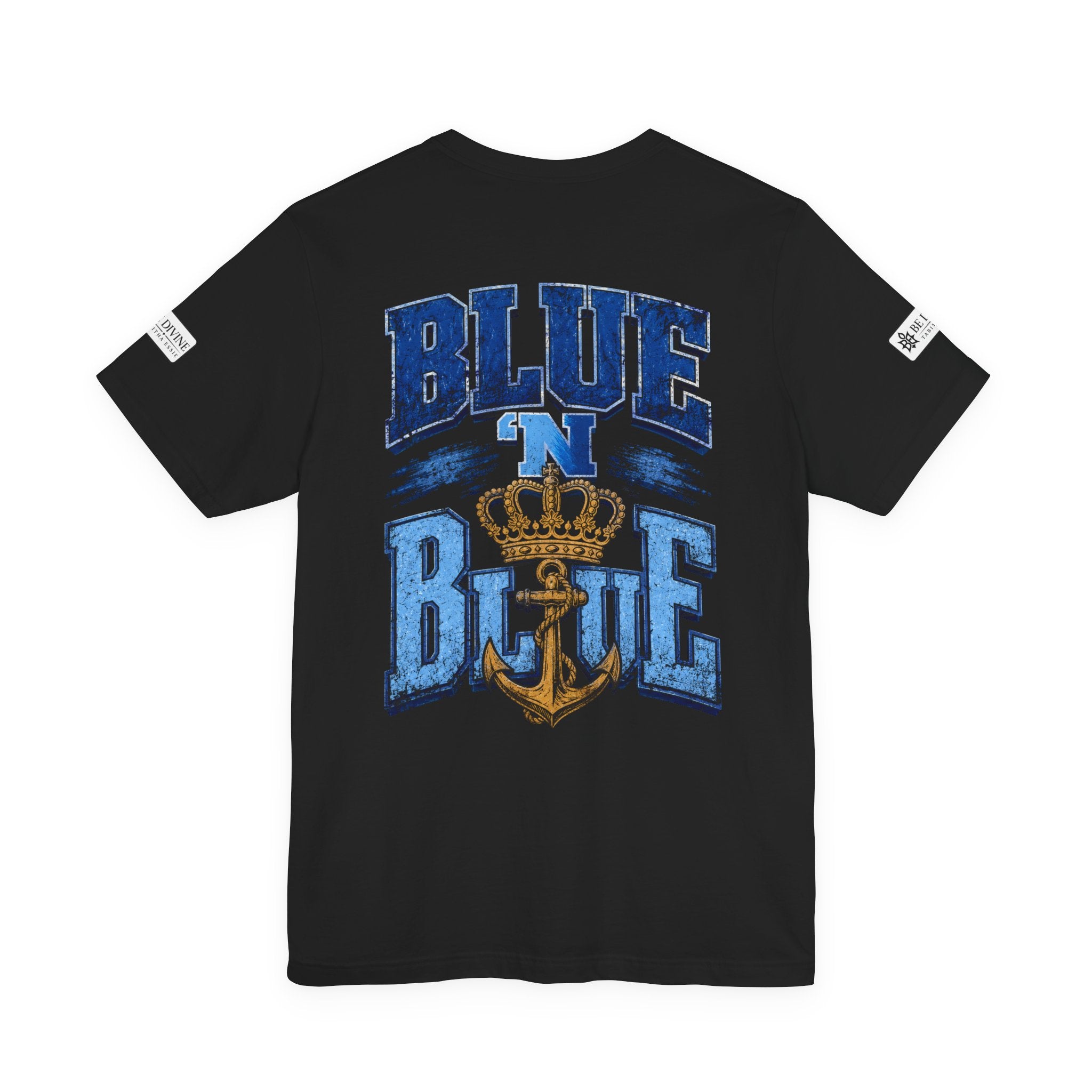 BE DIVINE™ BLUE 'N BLUE T-Shirt – Crown 'N Anchor Edition
