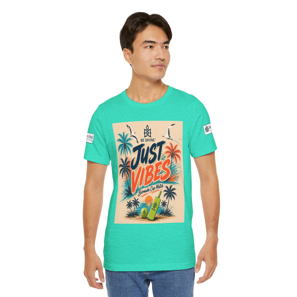 BE DIVINE™ Just Vibes Tee – Bermuda Cup Match Edition
