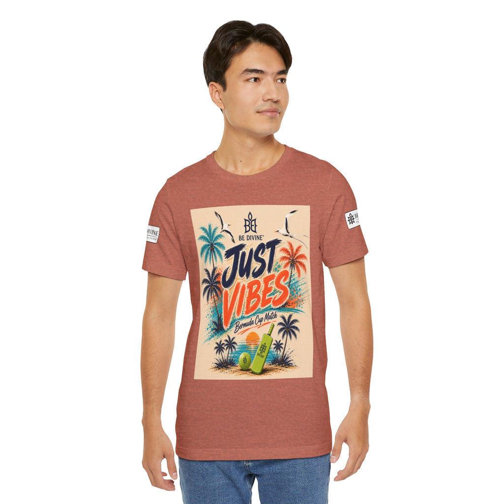 BE DIVINE™ Just Vibes Tee – Bermuda Cup Match Edition