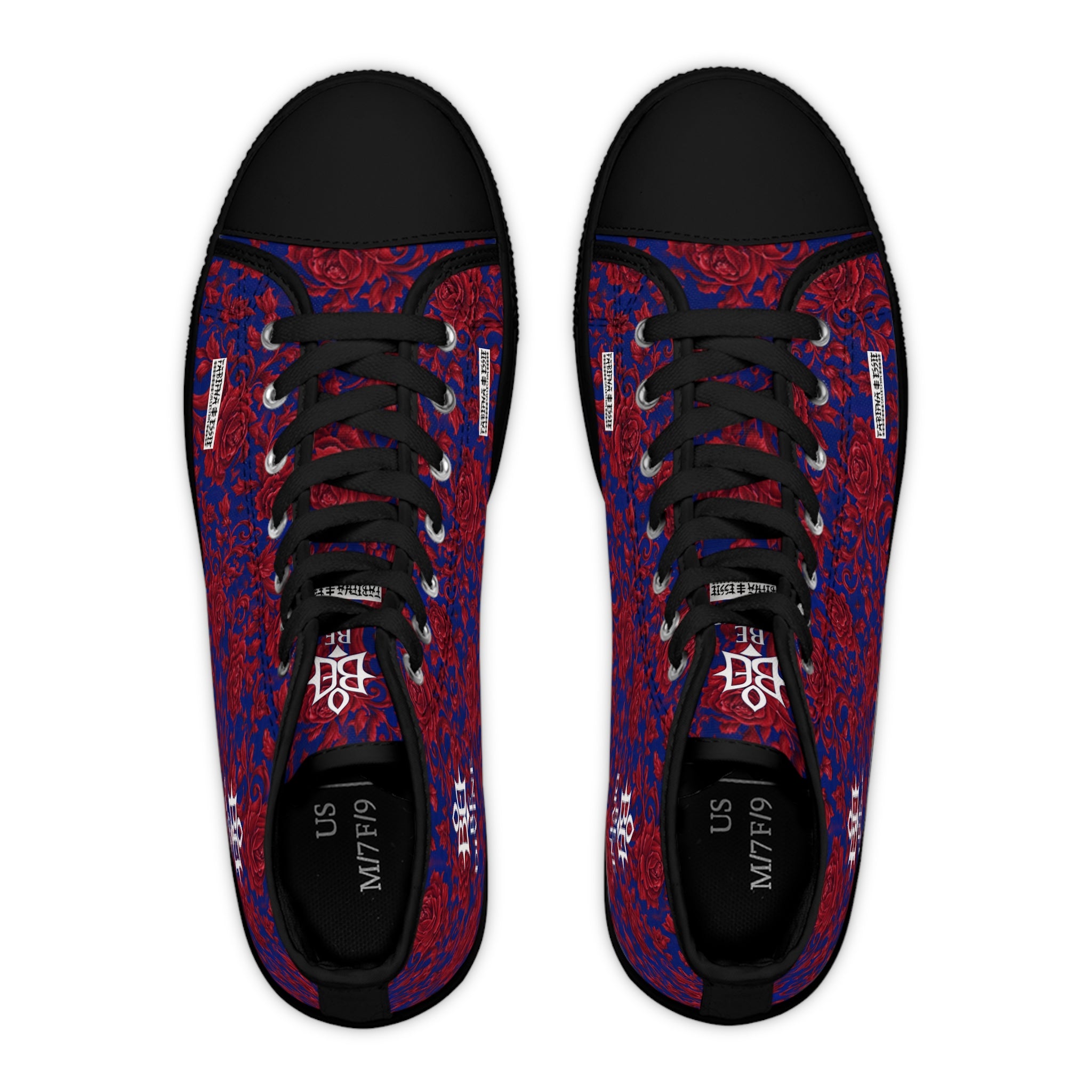 BE DIVINE™ Somerset Red Roses High Top Canvas Sneakers by Tabitha Essie