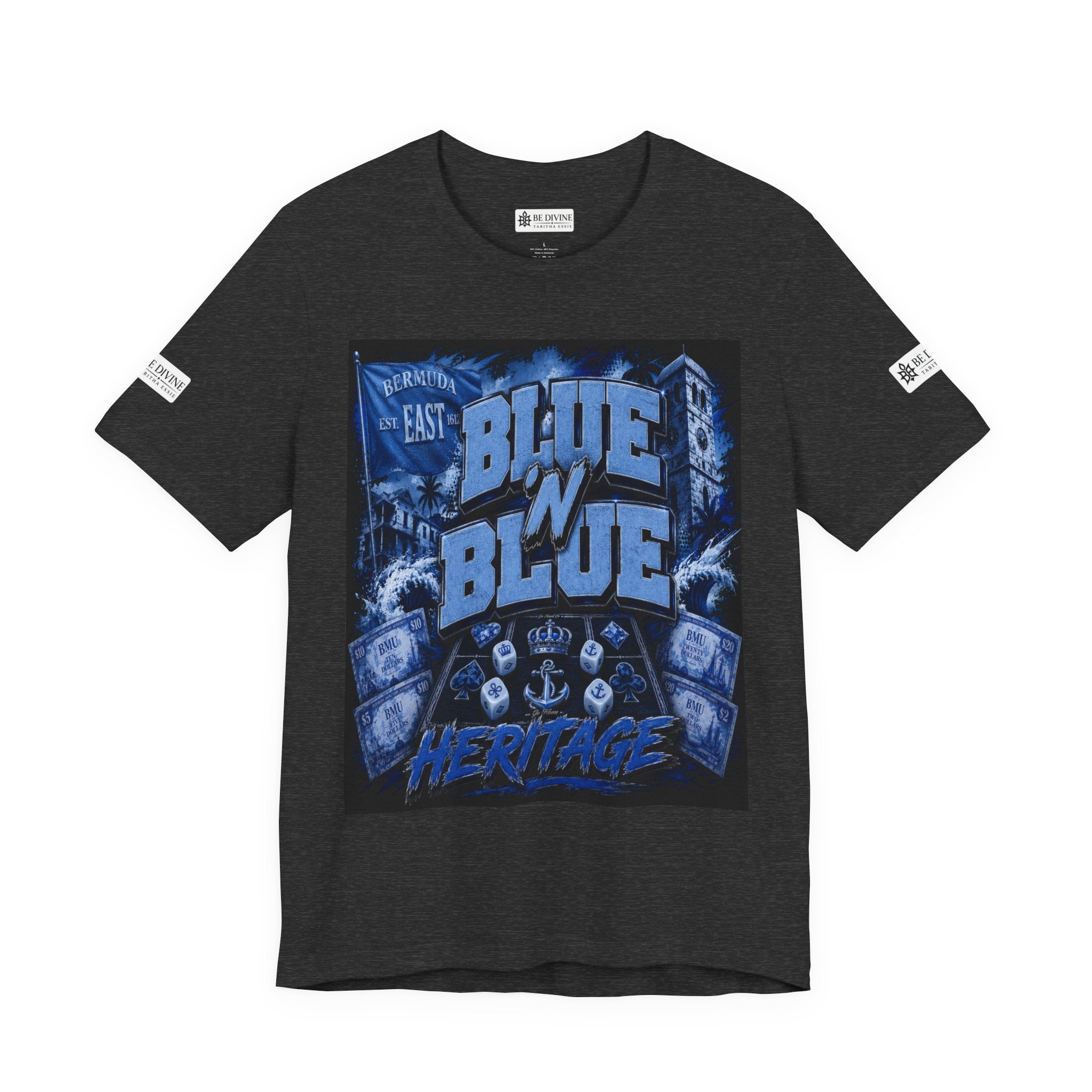 BE DIVINE™ Blue 'N Blue Heritage – I'm Here For Crown & Anchor Tee