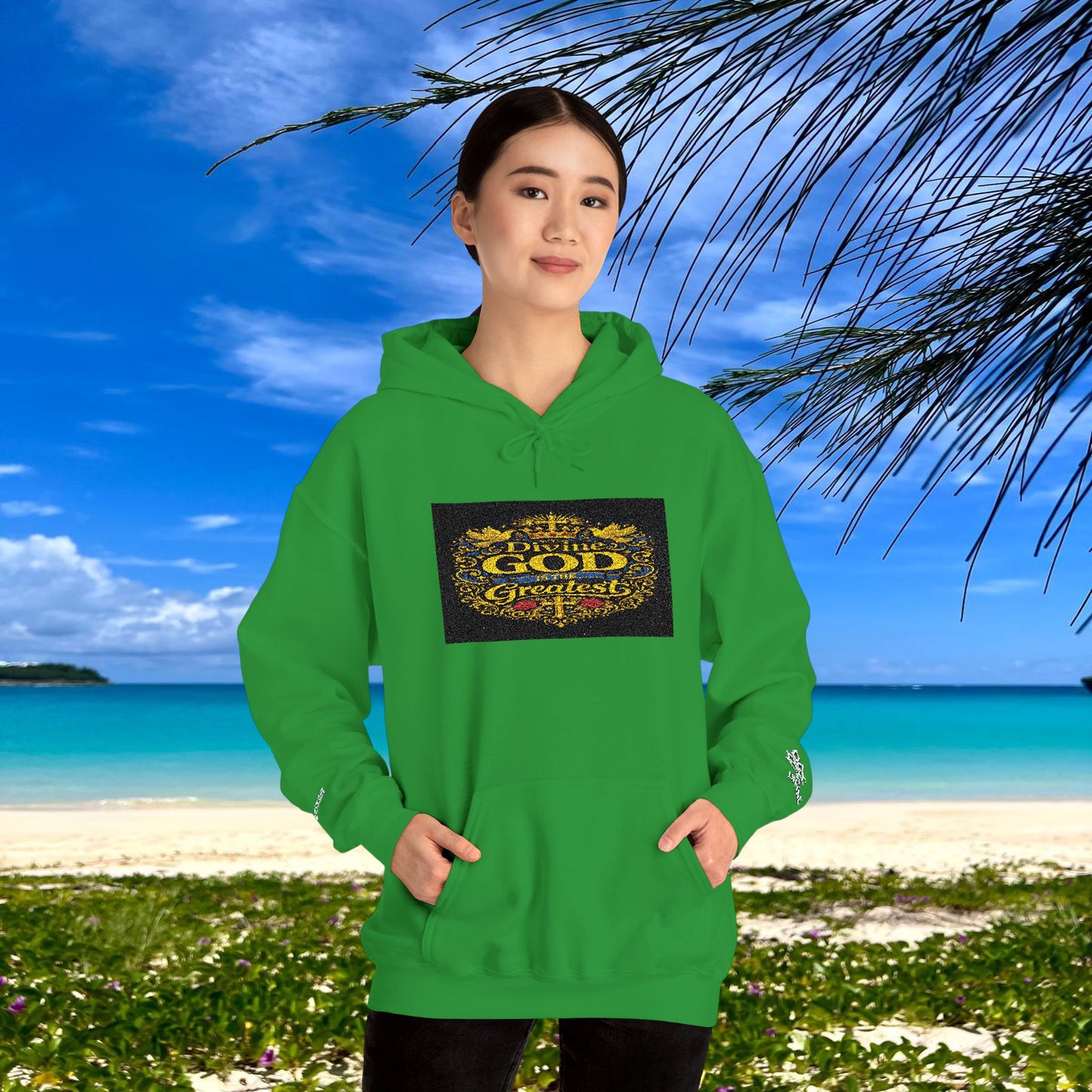 BE DIVINE™ “Divine God Is the Greatest” Embroidered Unisex Hoodie