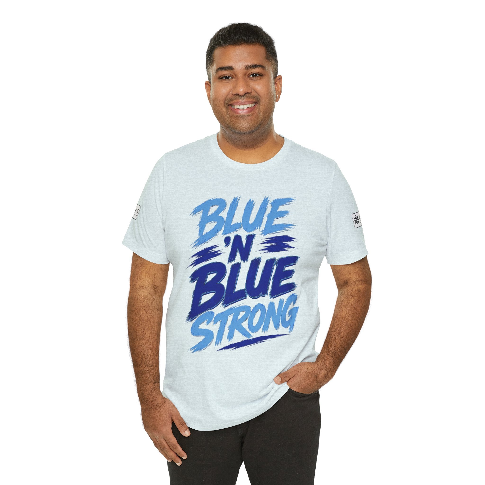 BE DIVINE™ Blue 'N Blue Strong Tee – Let's Gooo Baby Blue 'N Blue Edition