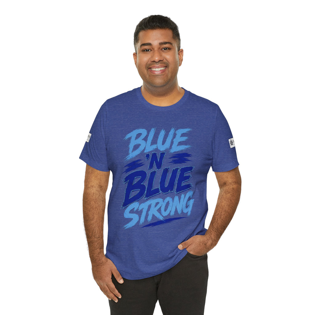 BE DIVINE™ Blue 'N Blue Strong Tee – Let's Gooo Baby Blue 'N Blue Edition