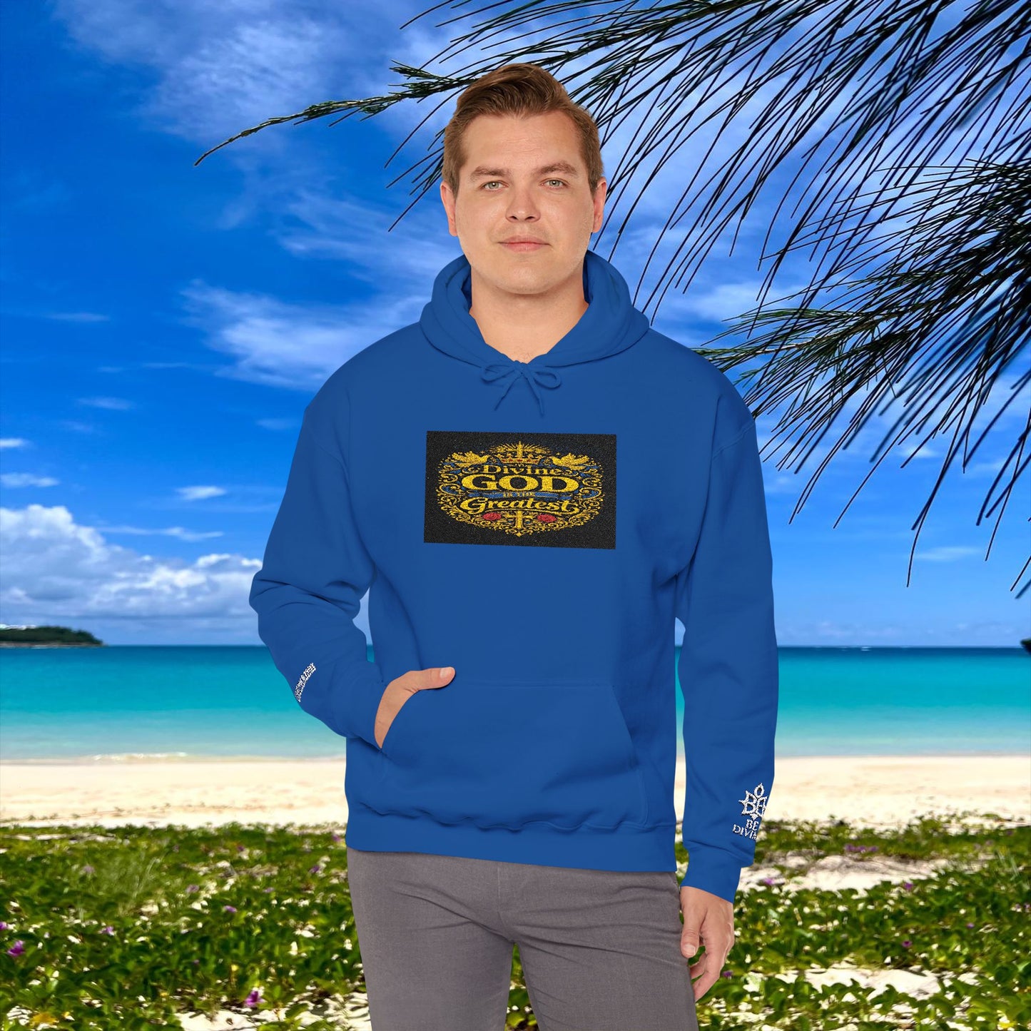 BE DIVINE™ “Divine God Is the Greatest” Embroidered Unisex Hoodie
