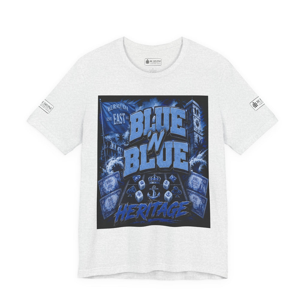 BE DIVINE™ Blue 'N Blue Heritage – I'm Here For Crown & Anchor Tee
