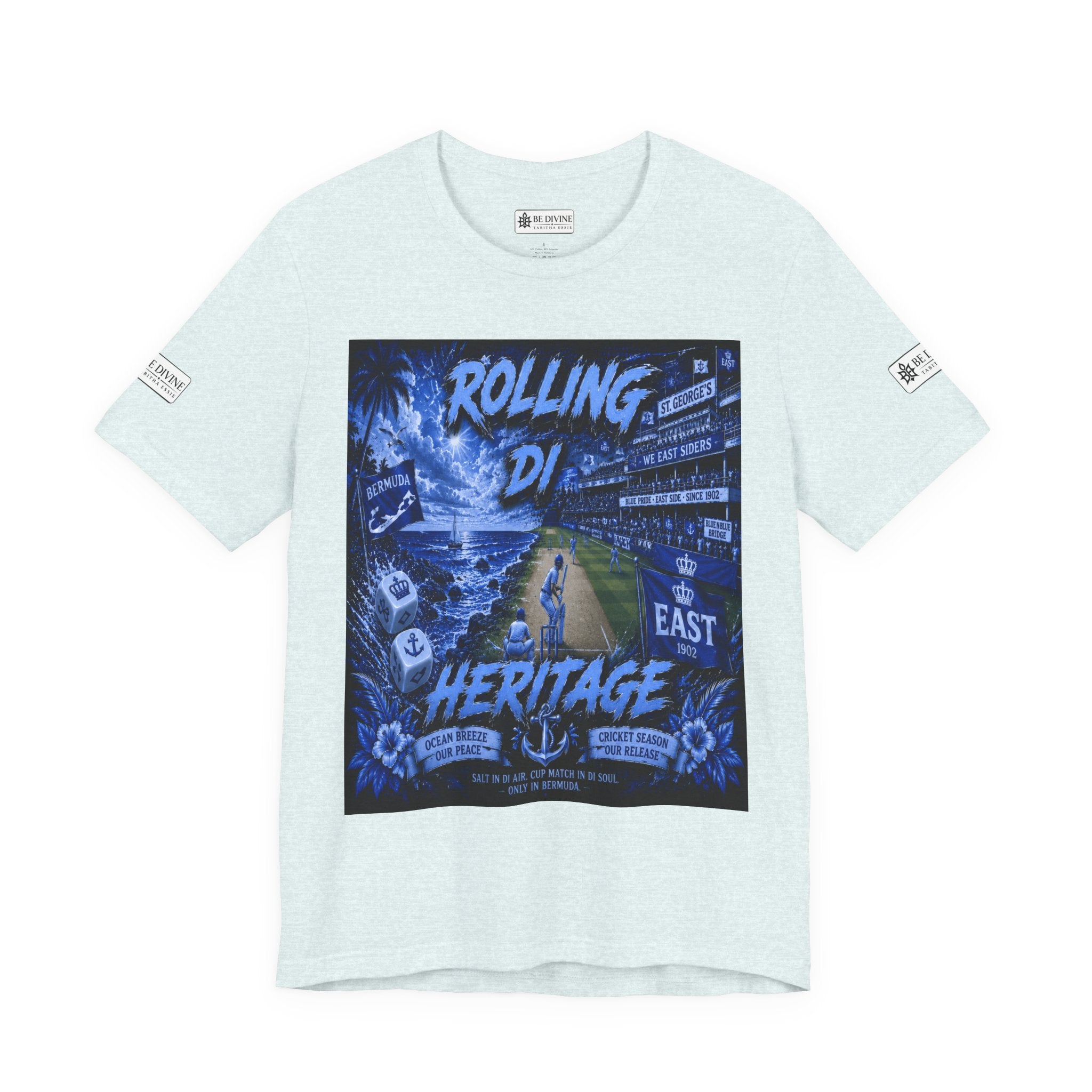 BE DIVINE™ Rolling Di Heritage – All I See Is Blue Vibes Heritage Tee