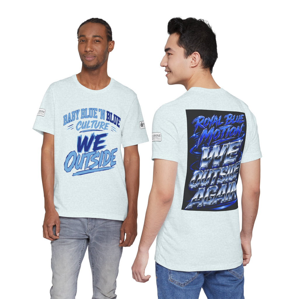 BE DIVINE™ Baby Blue 'N Blue Culture – We Outside Tee