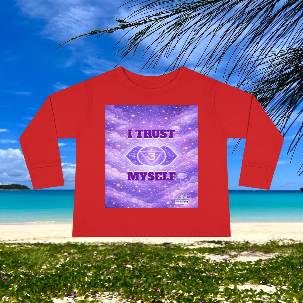 BE DIVINE™ Third Eye Chakra Toddler Long Sleeve Tee | Intuition & Inner Wisdom Shirt