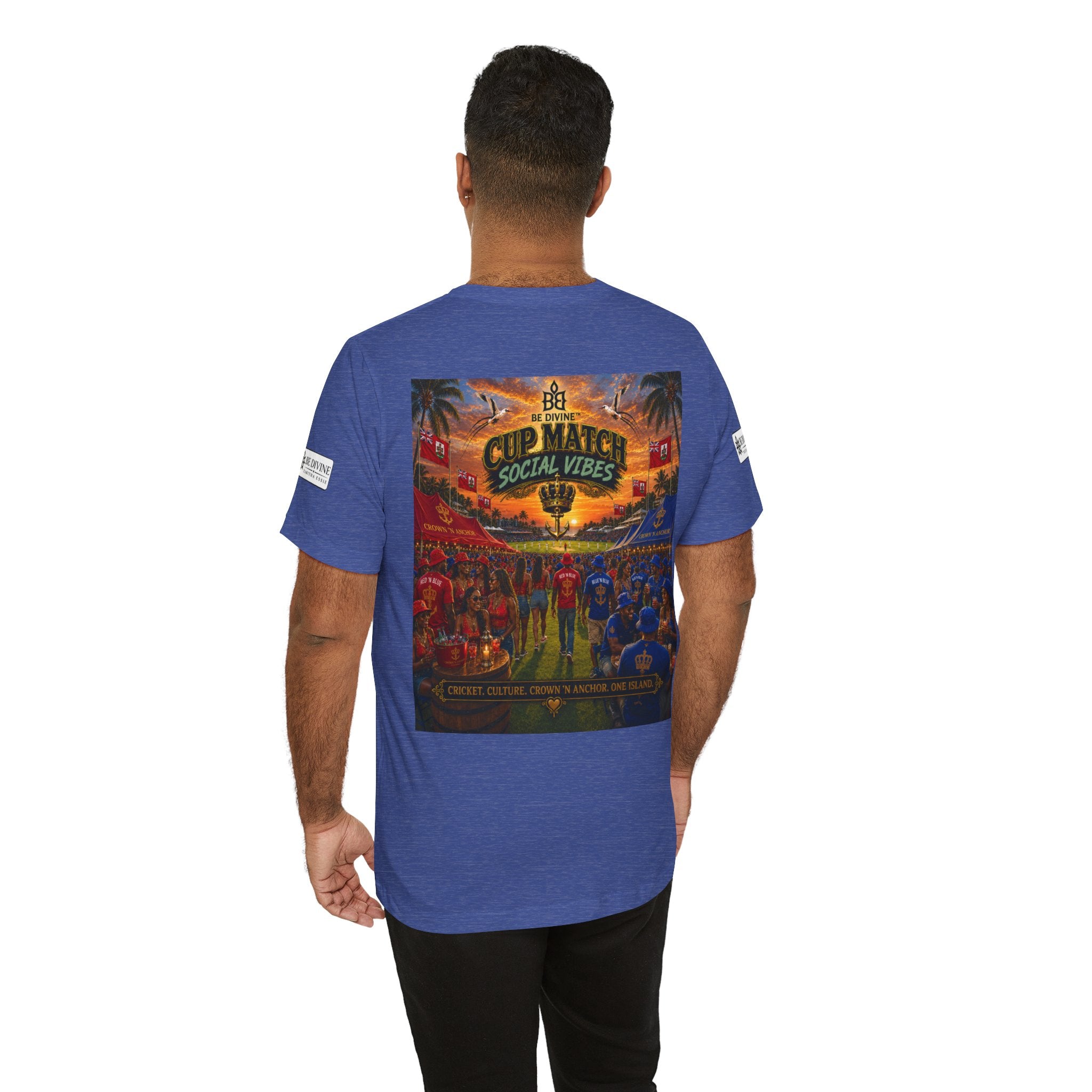 BE DIVINE™ Cup Match Social Vibes Tee – Crown 'N Anchor Edition