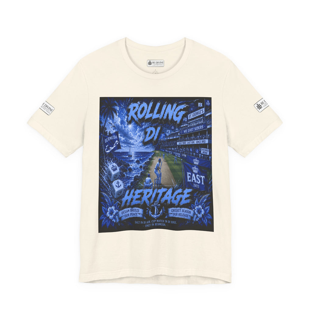BE DIVINE™ Rolling Di Heritage – All I See Is Blue Vibes Heritage Tee
