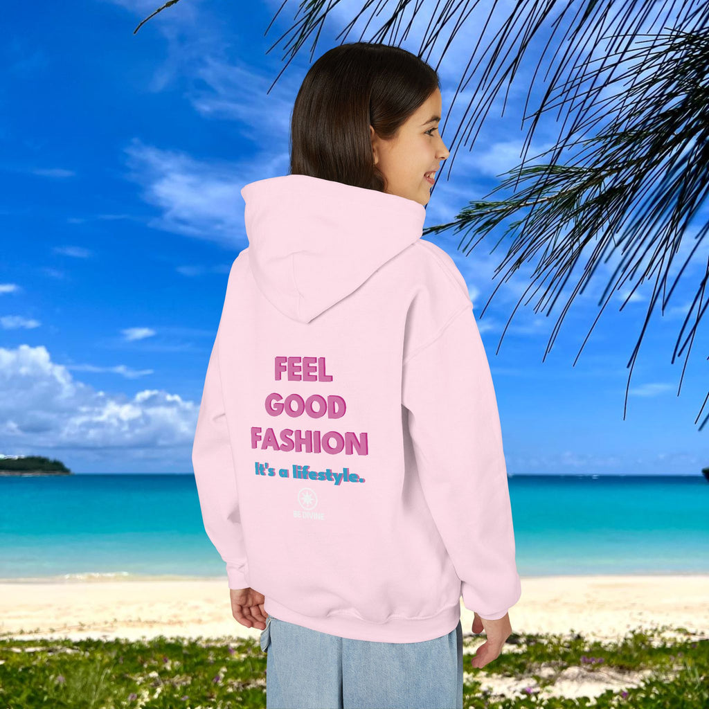 BE DIVINE™ Youth Hoodie – Gender Neutral, Soft Cotton, Inspirational Print (Youth S–XL)