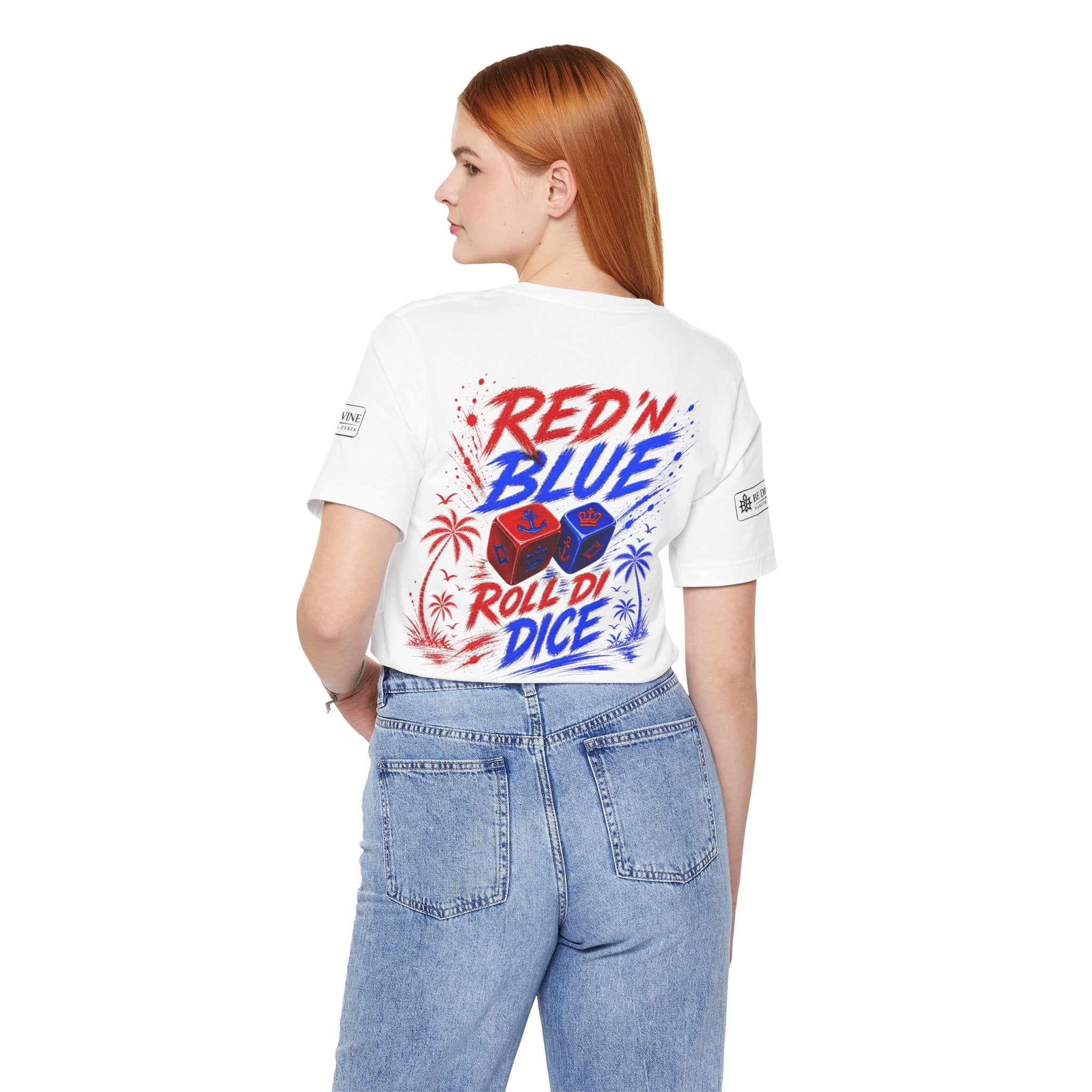 BE DIVINE™ Red ’N Blue Crown ’N Anchor Tee
