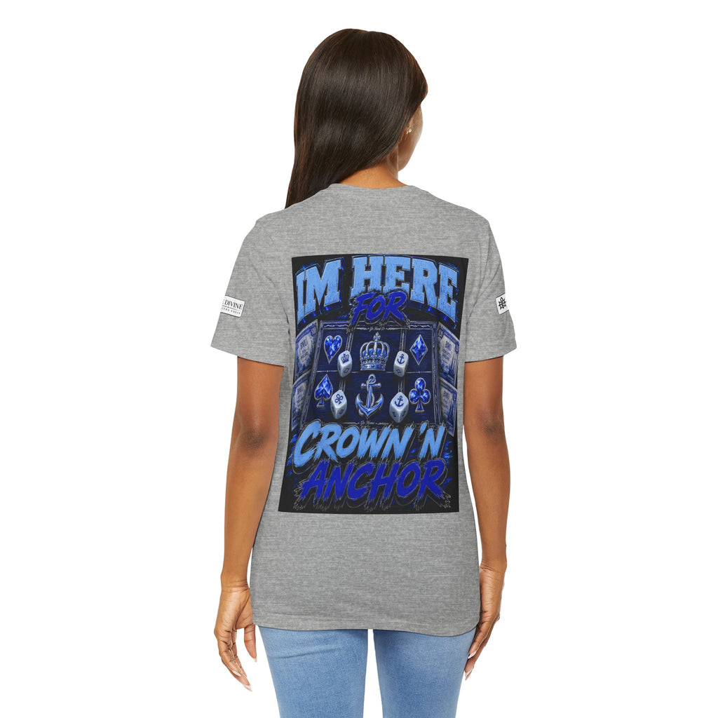 BE DIVINE™ Blue 'N Blue Heritage – I'm Here For Crown & Anchor Tee