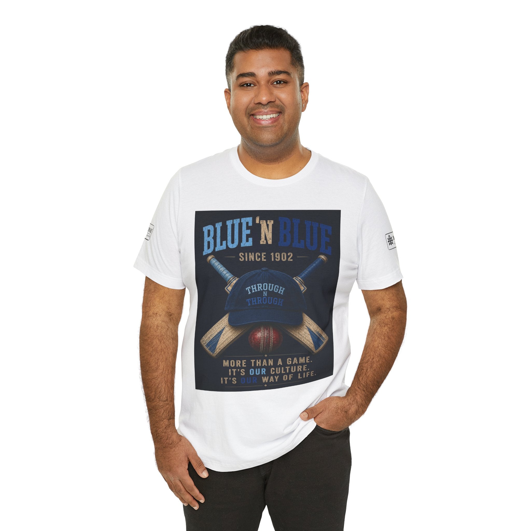 BE DIVINE™ Blue 'N Blue Since 1902 – Through 'N Through Heritage Tee