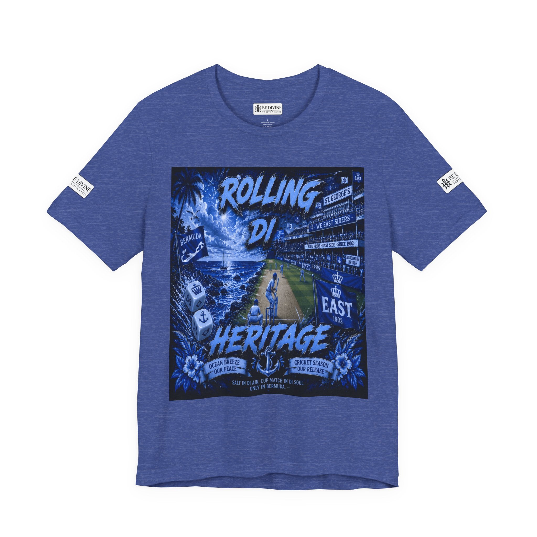 BE DIVINE™ Rolling Di Heritage – All I See Is Blue Vibes Heritage Tee