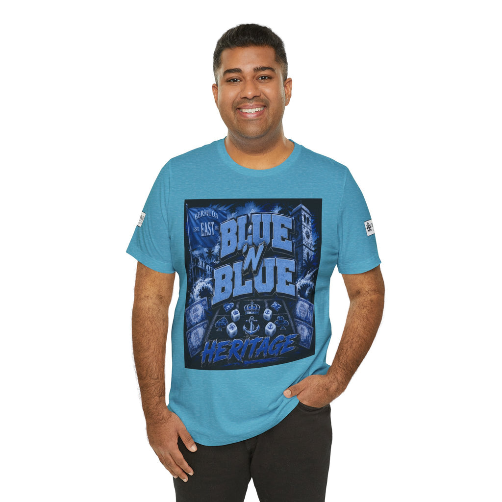 BE DIVINE™ Blue 'N Blue Heritage – I'm Here For Crown & Anchor Tee