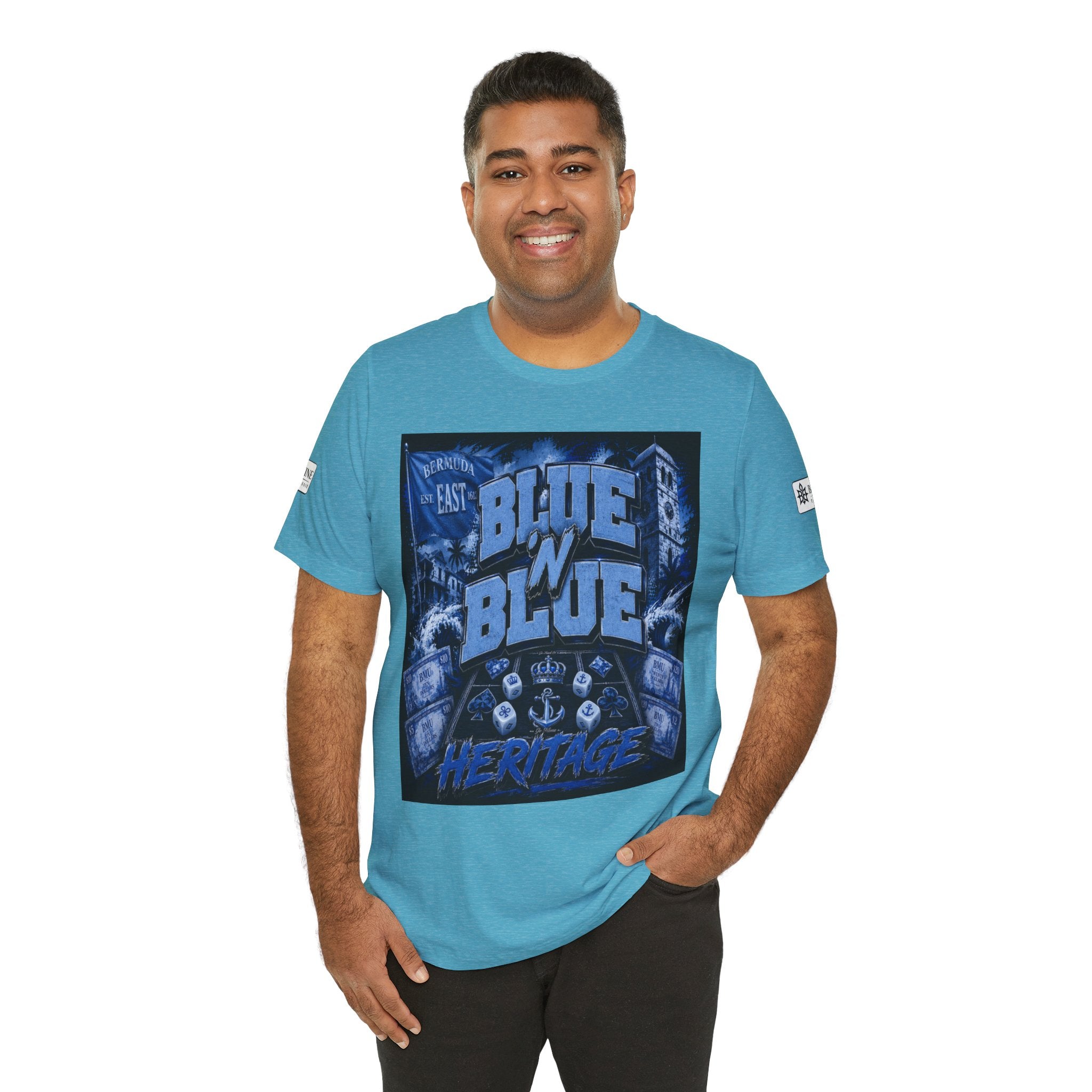 BE DIVINE™ Blue 'N Blue Heritage – I'm Here For Crown & Anchor Tee