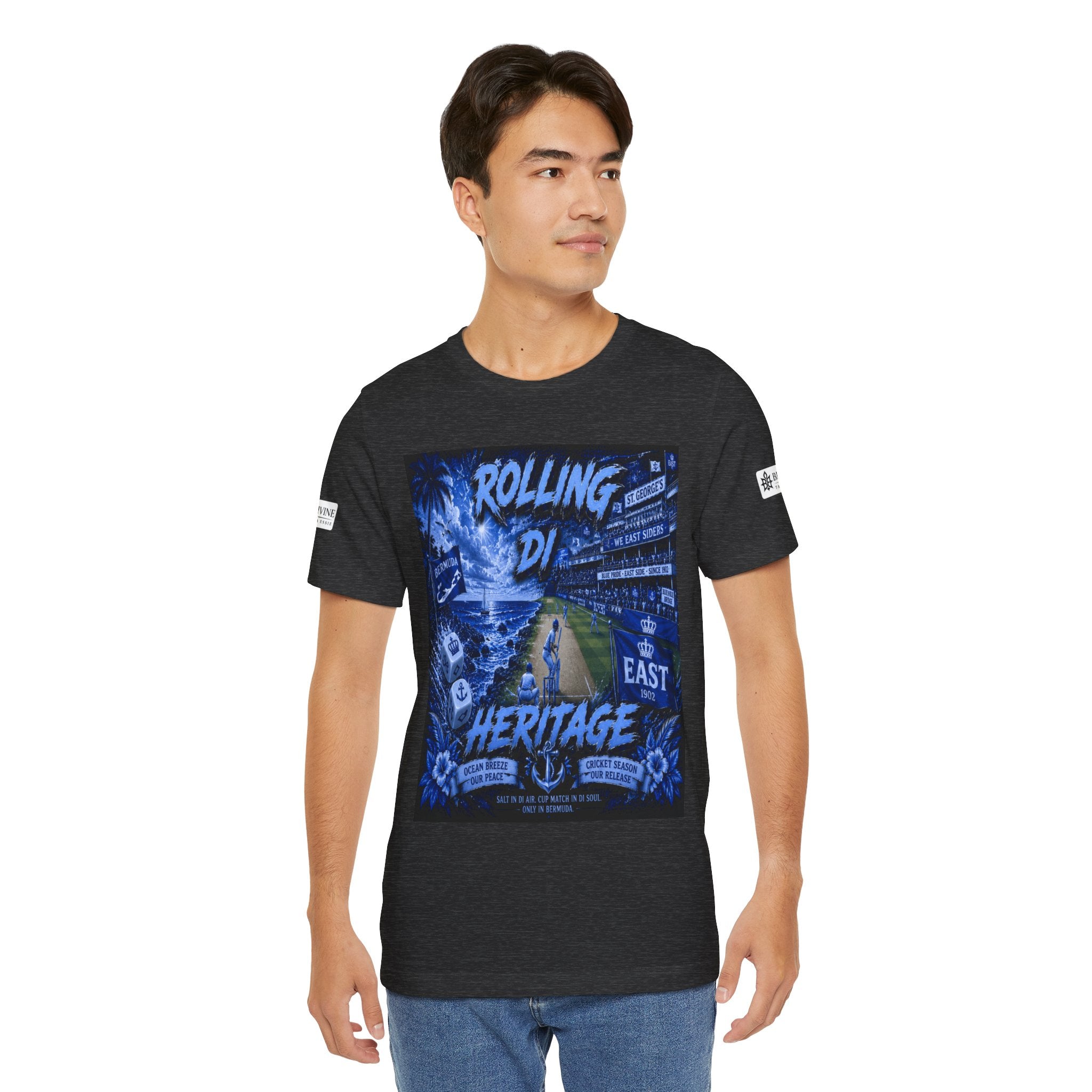 BE DIVINE™ Rolling Di Heritage – All I See Is Blue Vibes Heritage Tee
