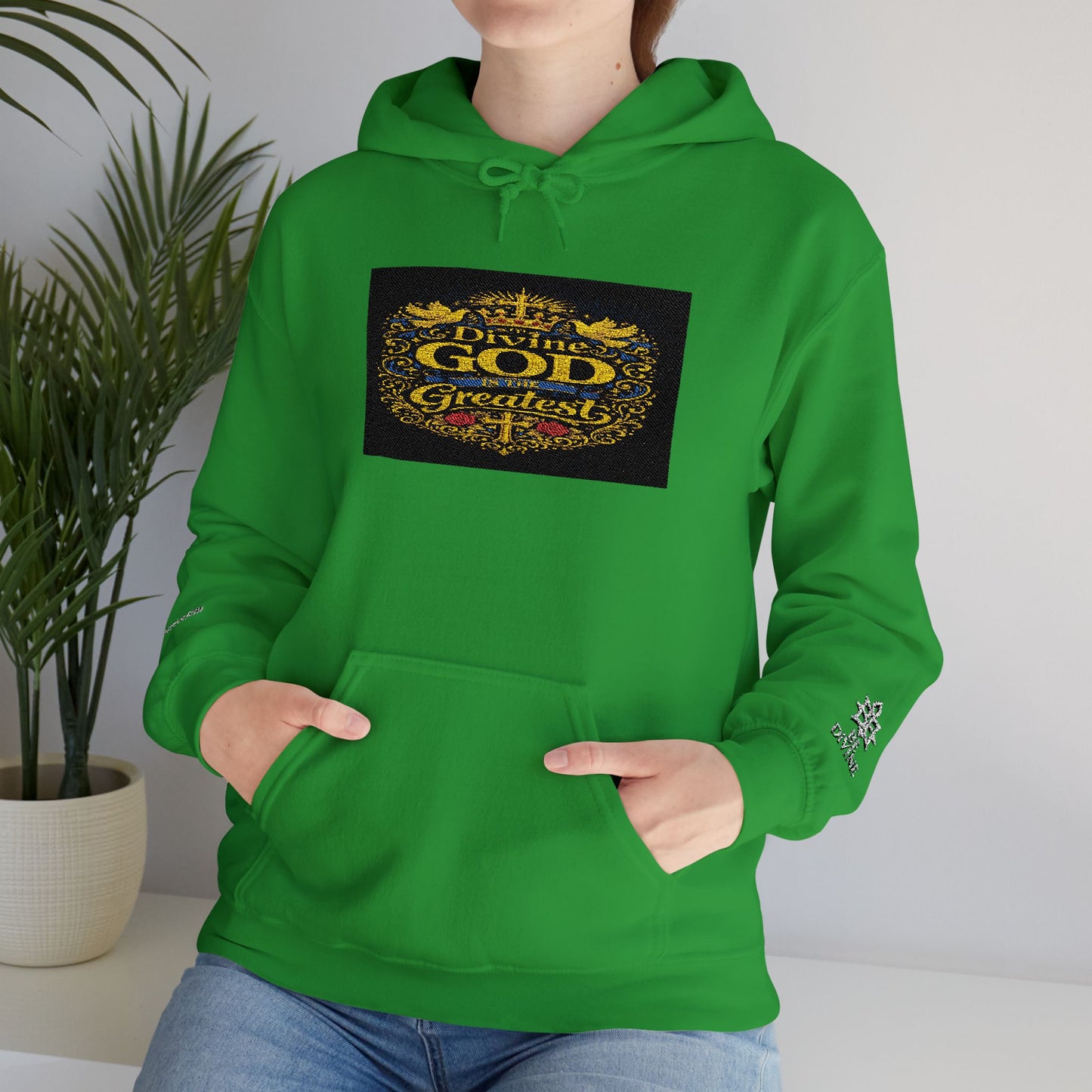 BE DIVINE™ “Divine God Is the Greatest” Embroidered Unisex Hoodie