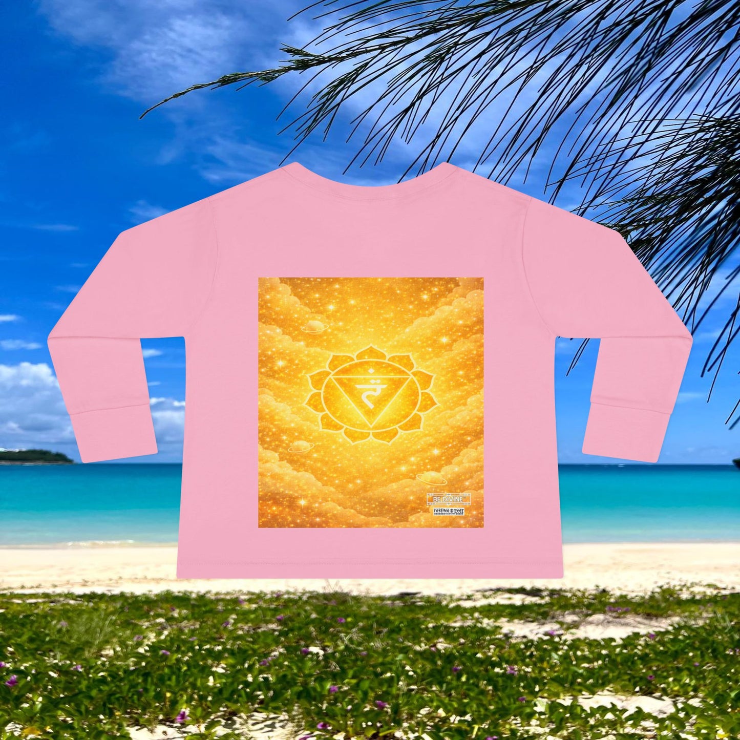 BE DIVINE™ Solar Plexus Toddler Long Sleeve Tee | Confidence & Empowerment Chakra Shirt