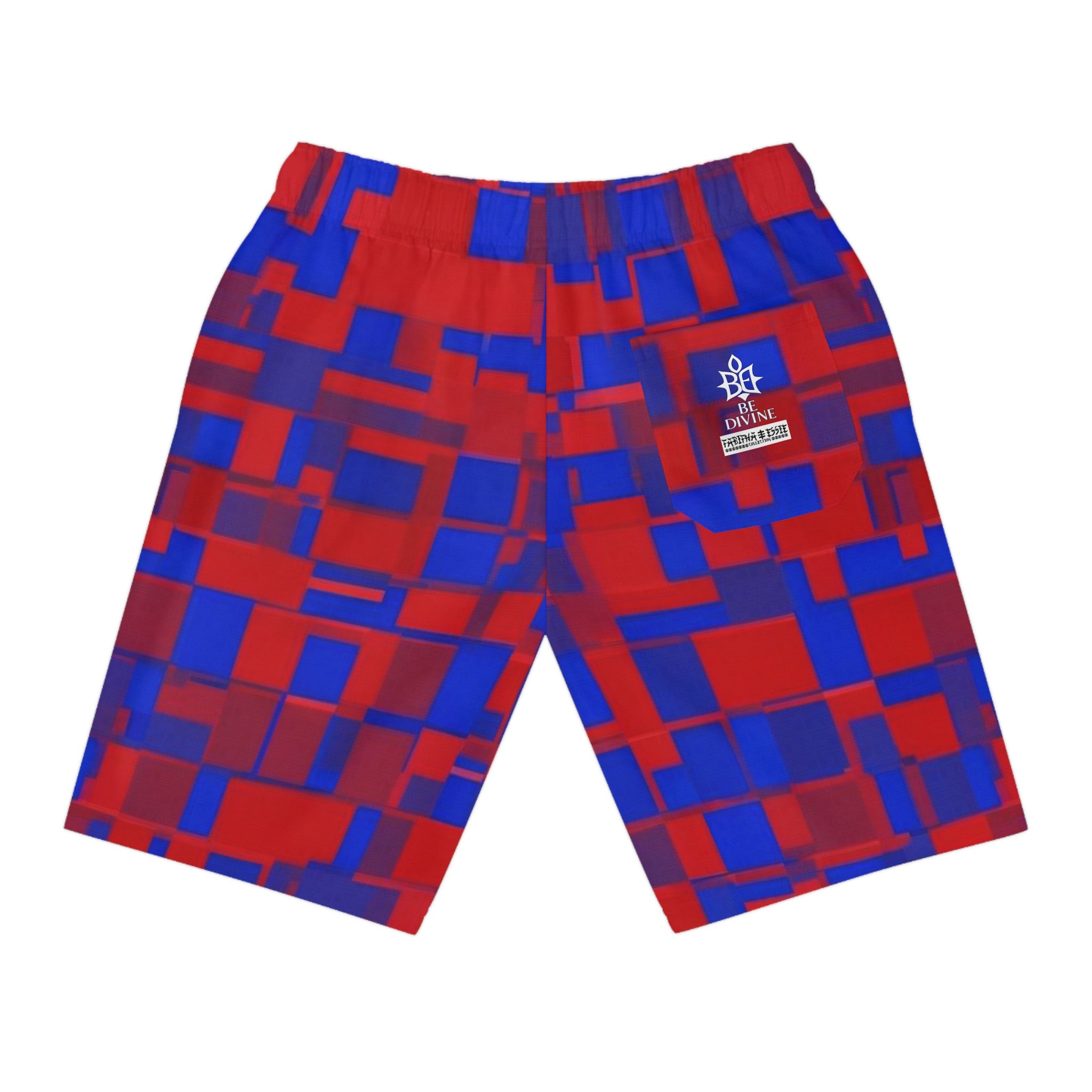 BE DIVINE™ Somerset Camo Block - One of One Cup Match Unisex Shorts by Tabitha Essie