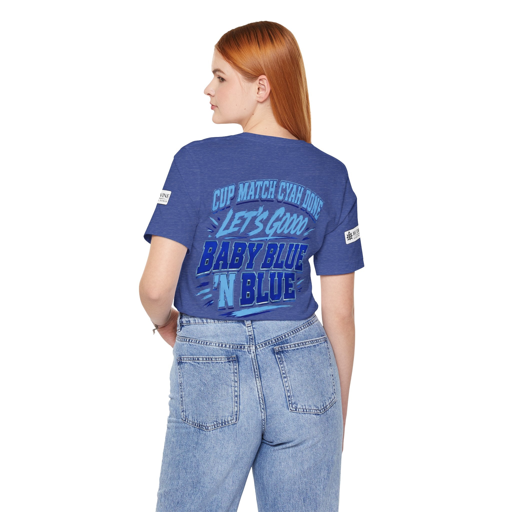 BE DIVINE™ Blue 'N Blue Strong Tee – Let's Gooo Baby Blue 'N Blue Edition