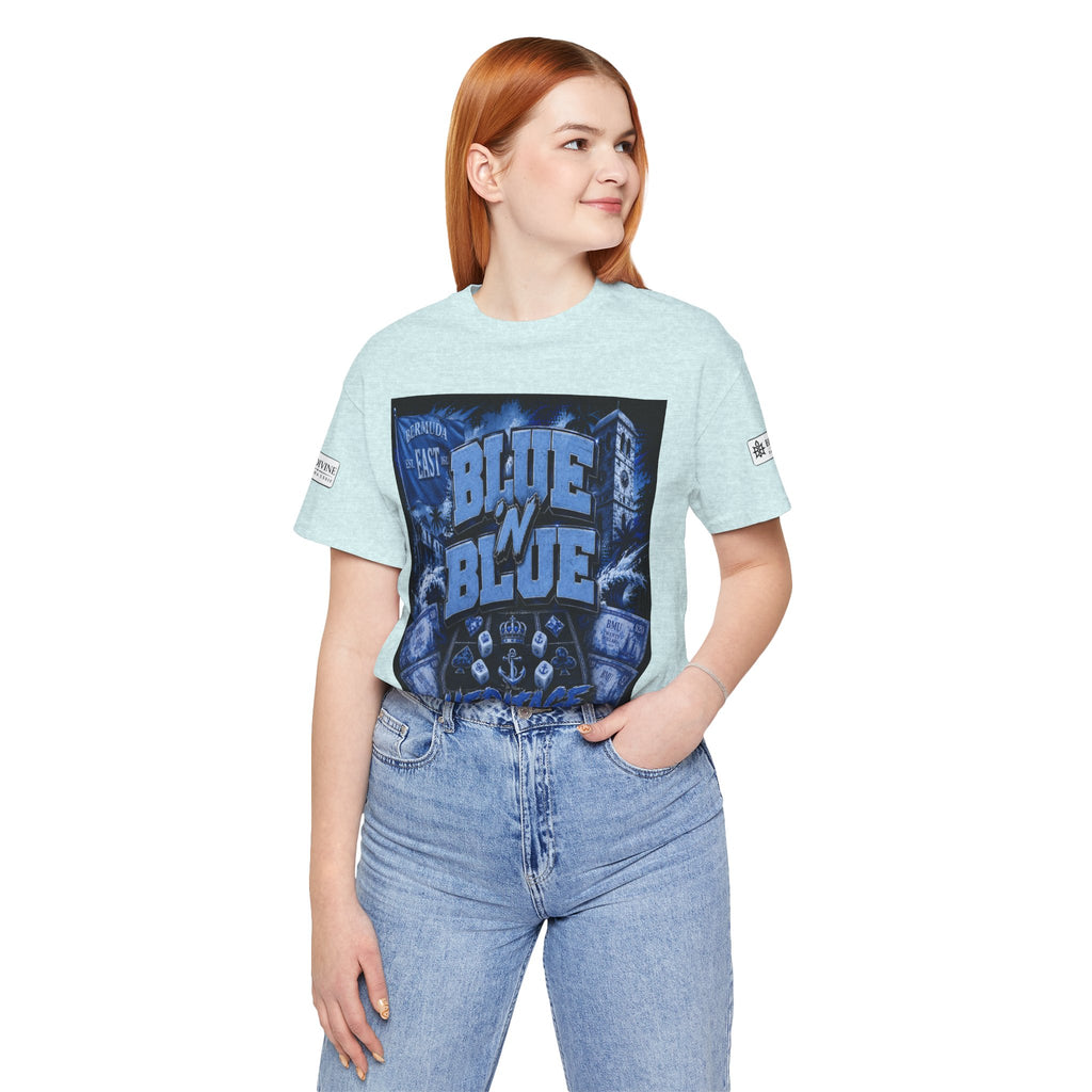 BE DIVINE™ Blue 'N Blue Heritage – I'm Here For Crown & Anchor Tee
