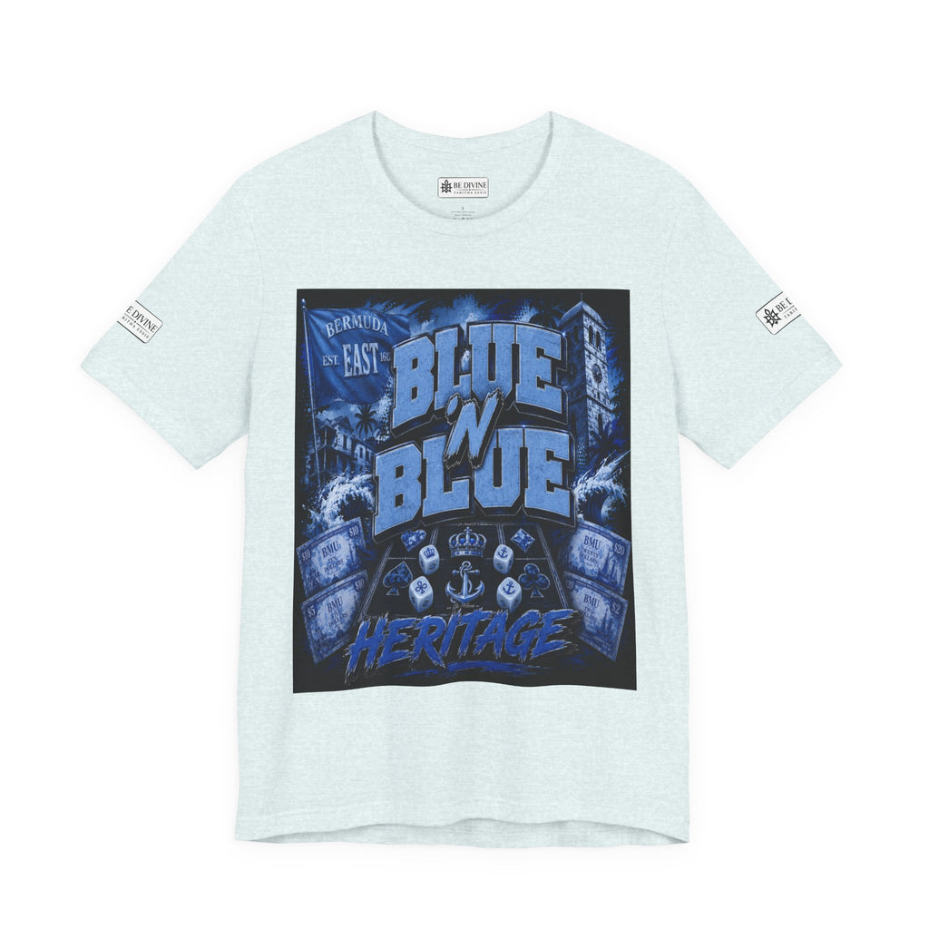 BE DIVINE™ Blue 'N Blue Heritage – I'm Here For Crown & Anchor Tee